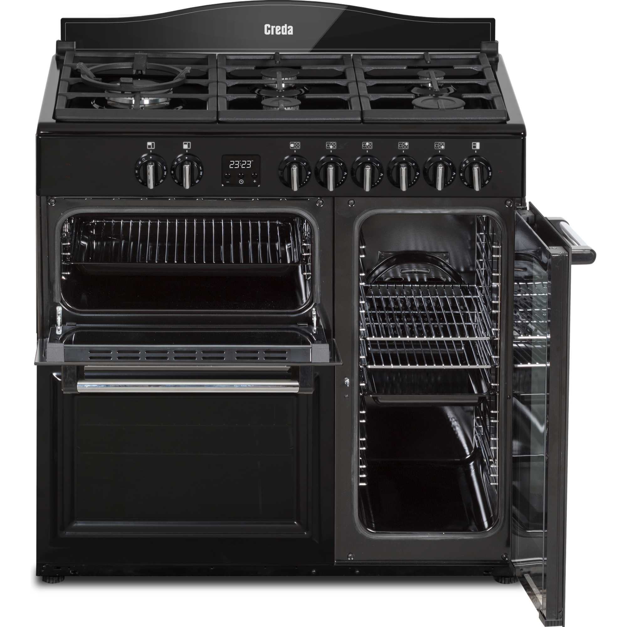 90cm Dual Fuel Range Cooker - C90RCDFTBL