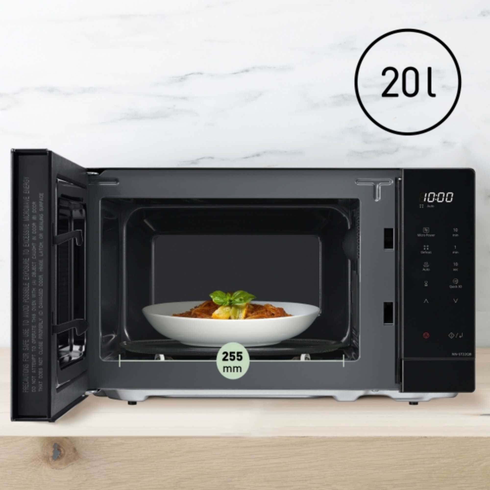 NN-ST22QBBPQ SOLO 800W 20l Compact Microwave - Black