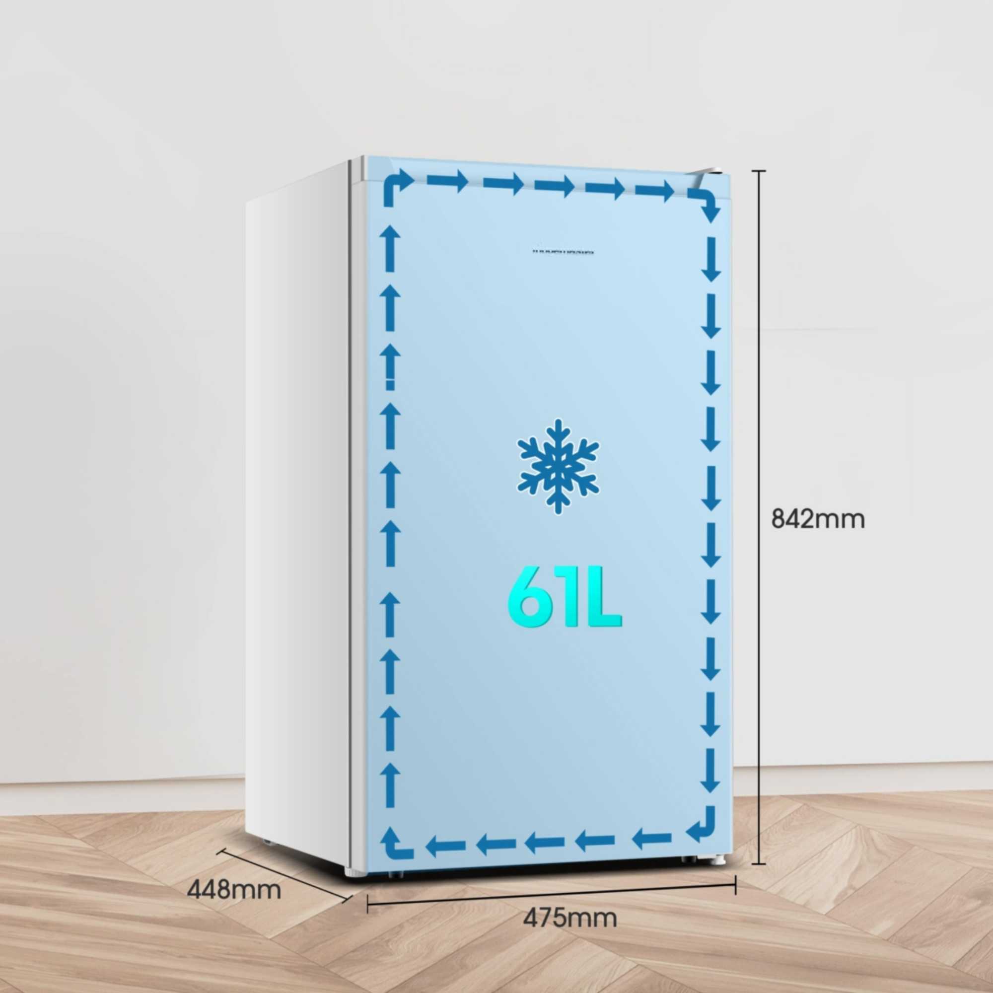 MUZ4860E 61l Undercounter Freezer - White