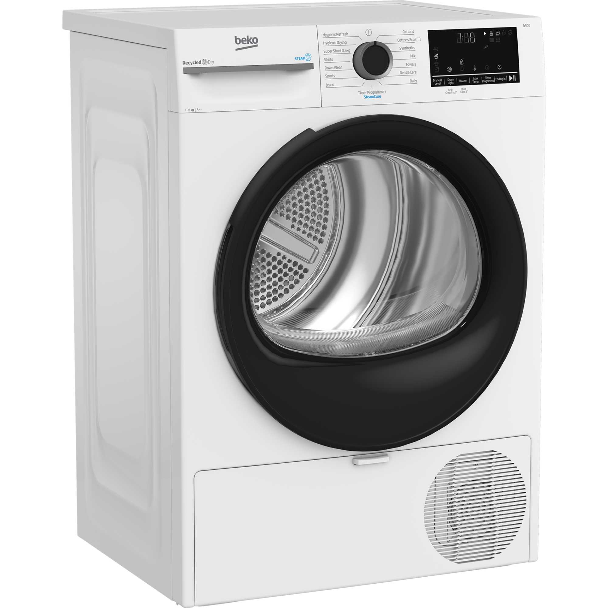 BM3T3833W 8kg Heat Pump Tumble Dryer - White