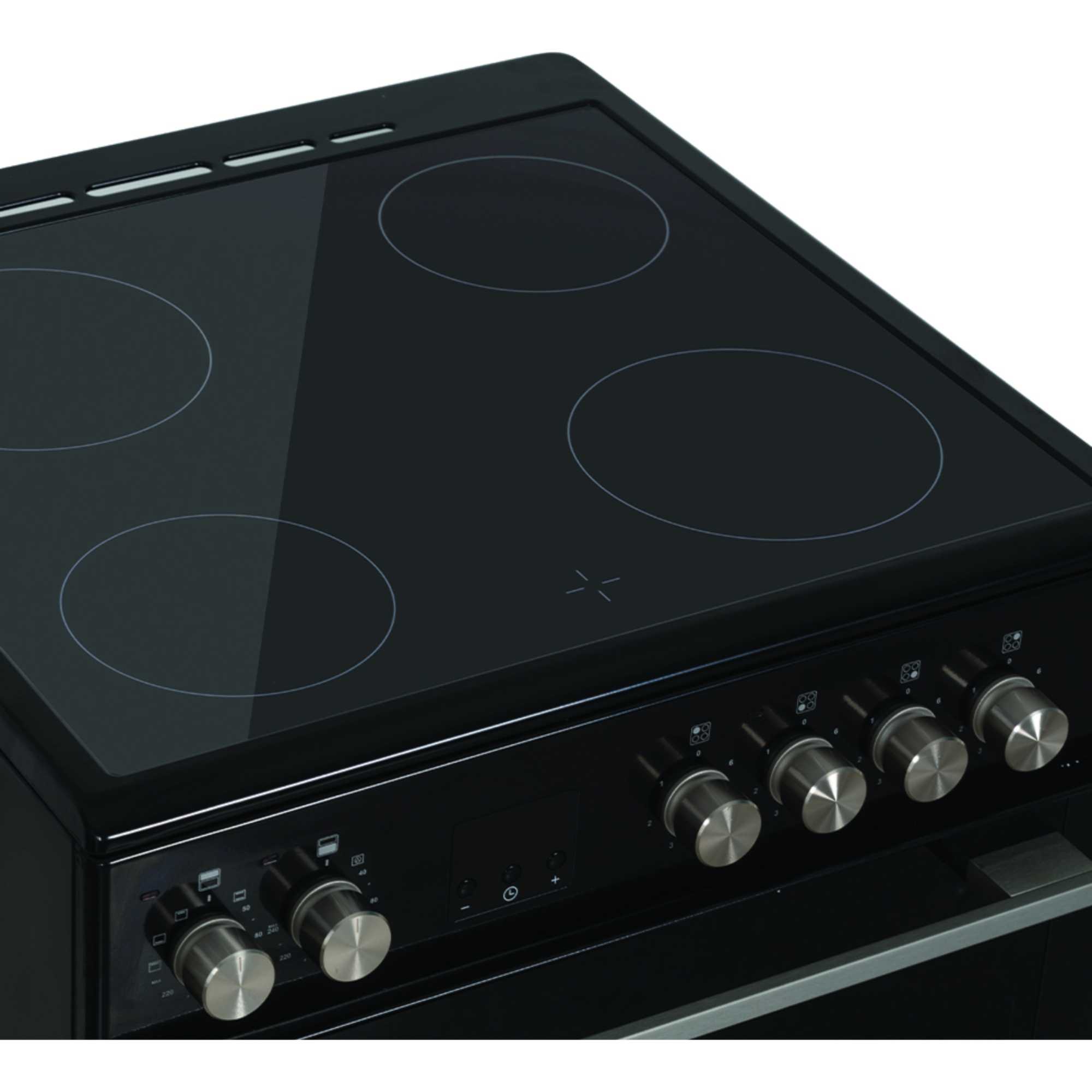 C60CDOBL 60cm Double Oven Ceramic Cooker - Black