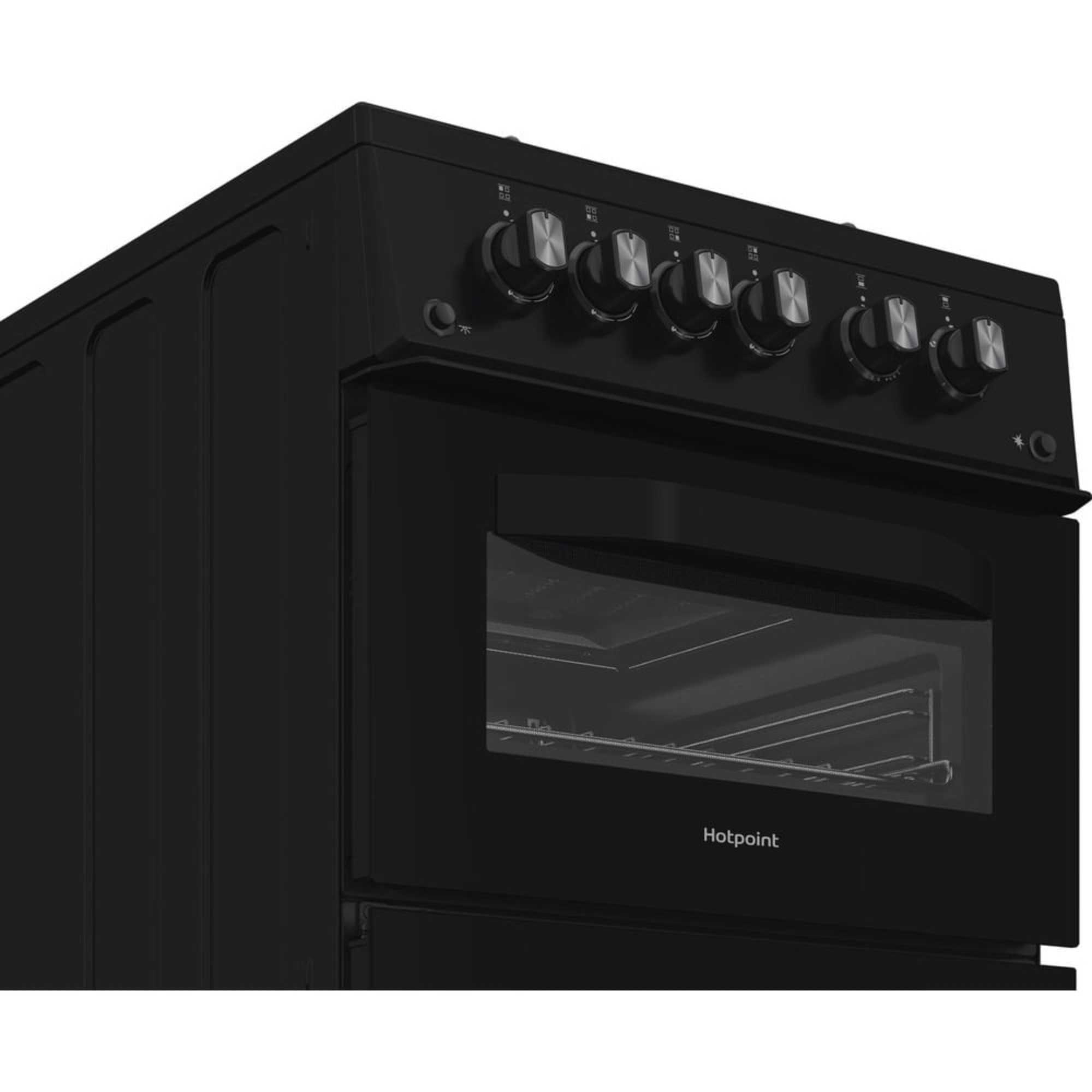 HDG5GCB 50cm 4 Burner Gas Cooker - Black