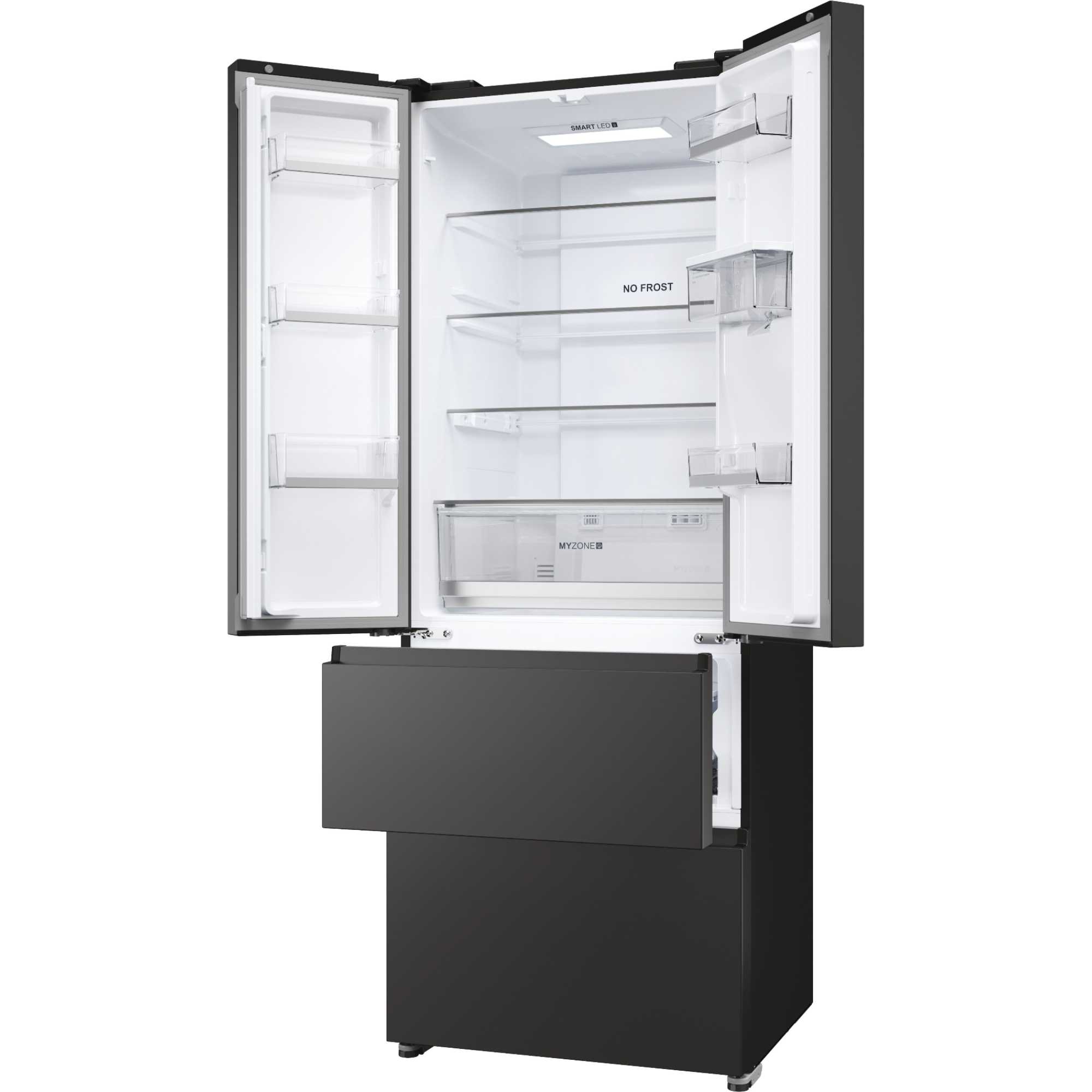 HFR5719EWPB 700mm Total No Frost Fridge Freezer - Black