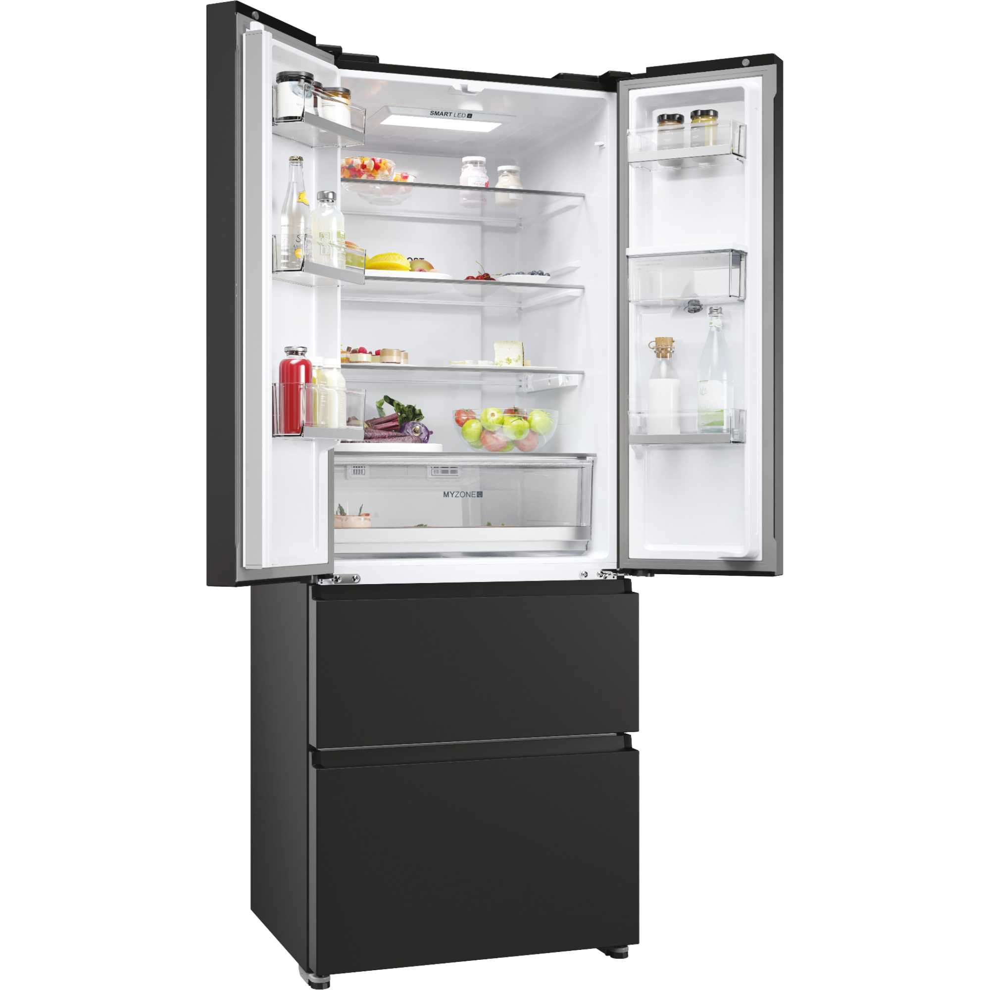 HFR5719EWPB 700mm Total No Frost Fridge Freezer - Black