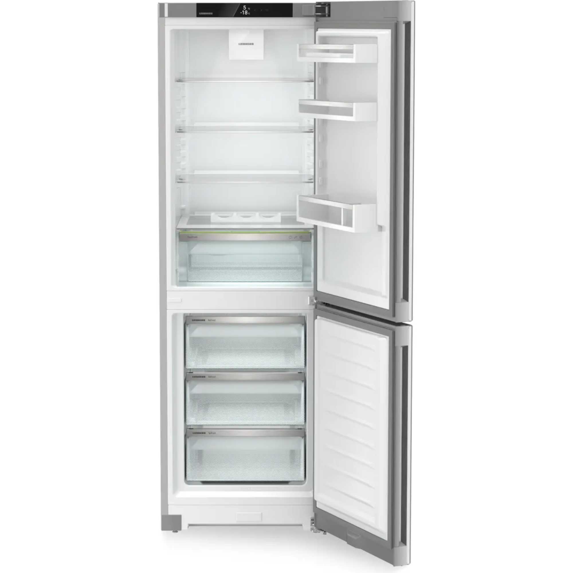 CNsfd 5203 Pure NoFrost 330l Fridge Freezer - SteelFinish
