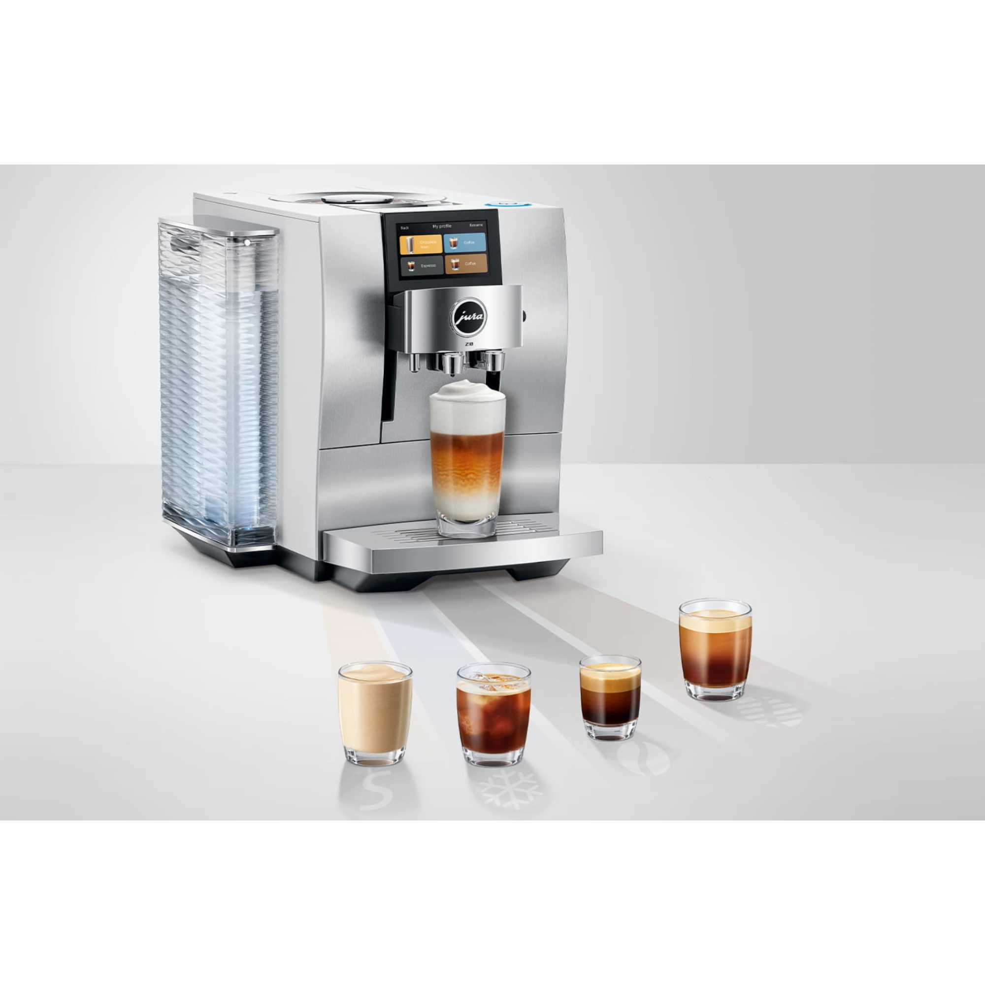 Z10 Automatic Bean To Cup Coffee Machine 15613 - Aluminium White