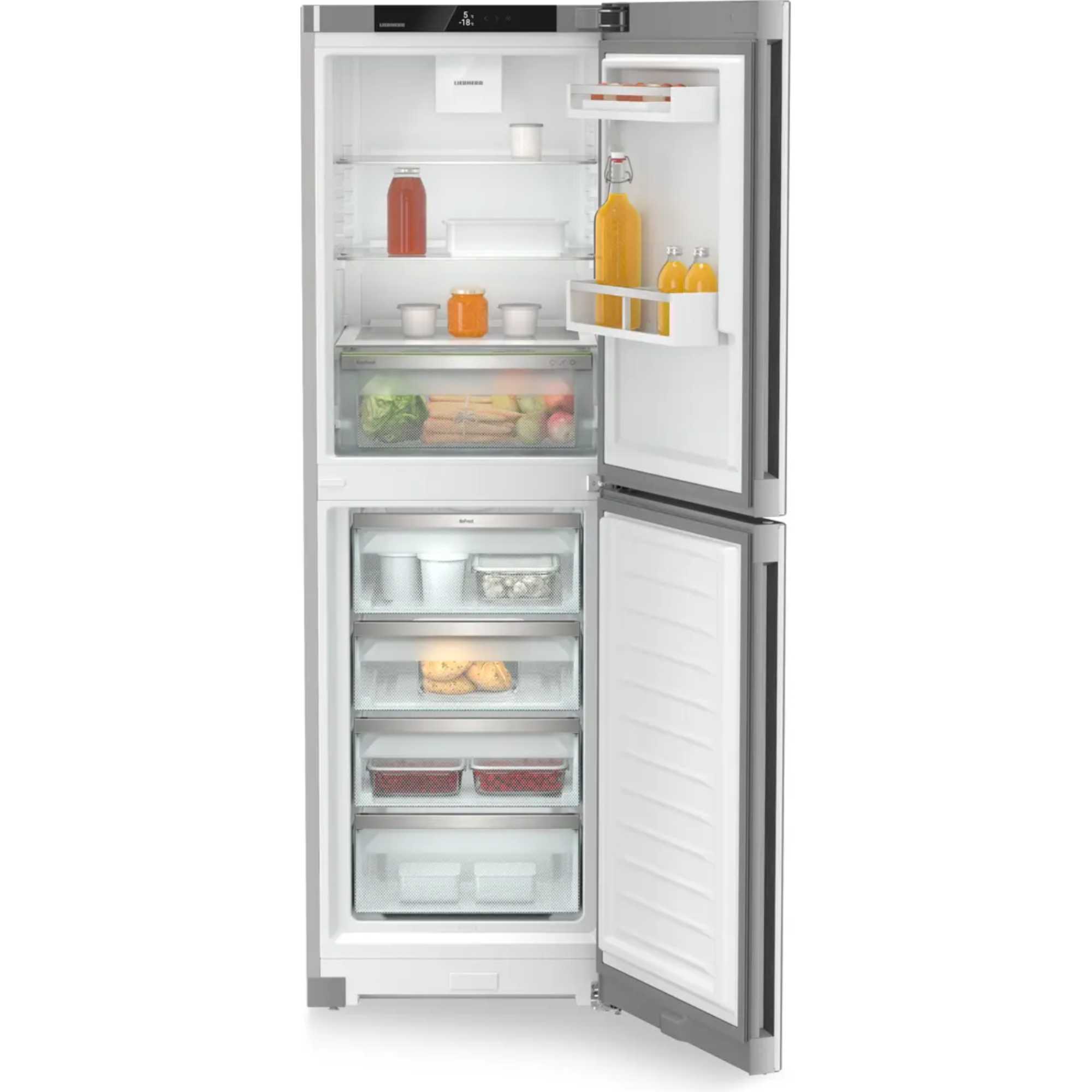 CNsfd 5204 Pure NoFrost 319l Fridge Freezer - SteelFinish