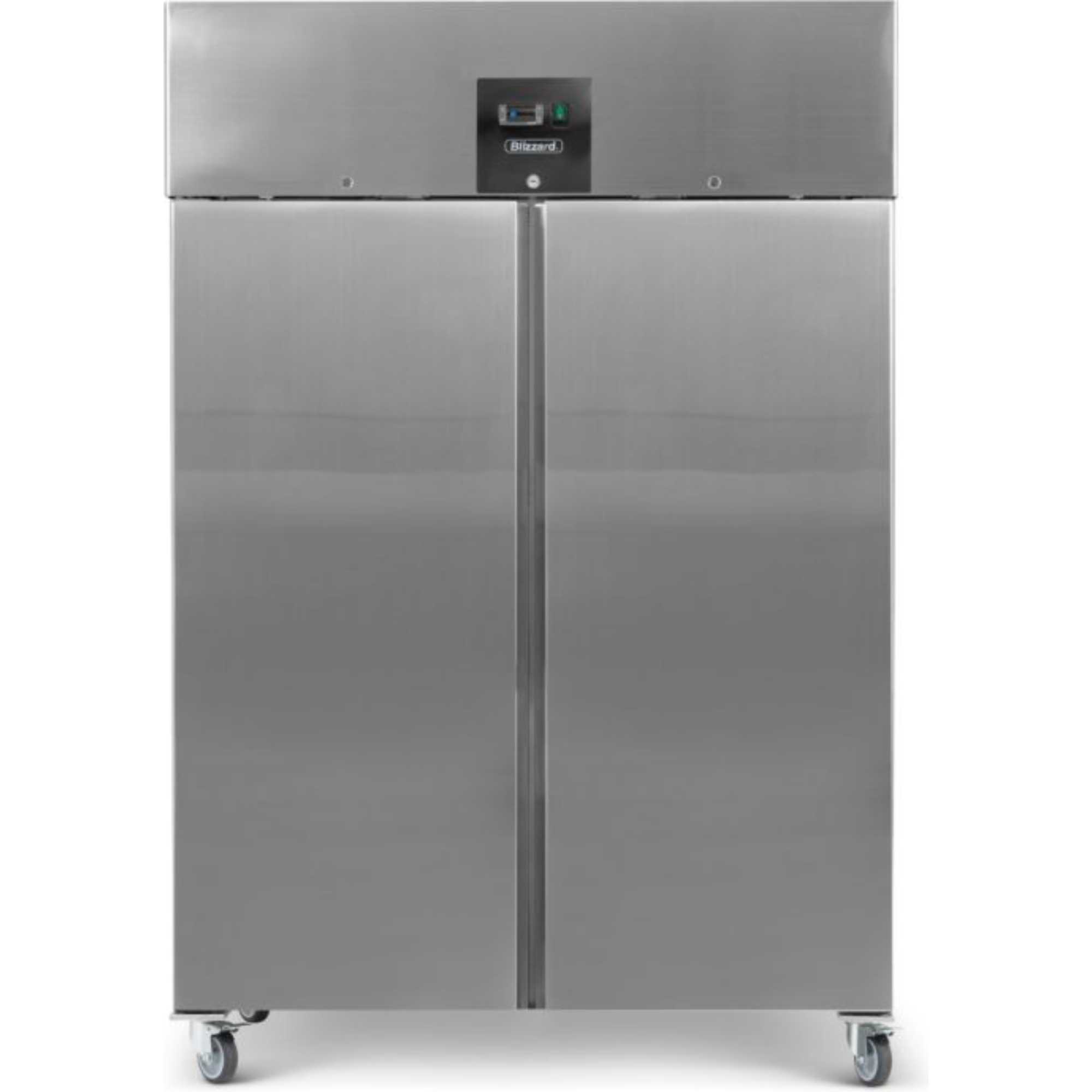 BR2SS Upright Double Hinged Door 1300L Gastronorm Refrigerator