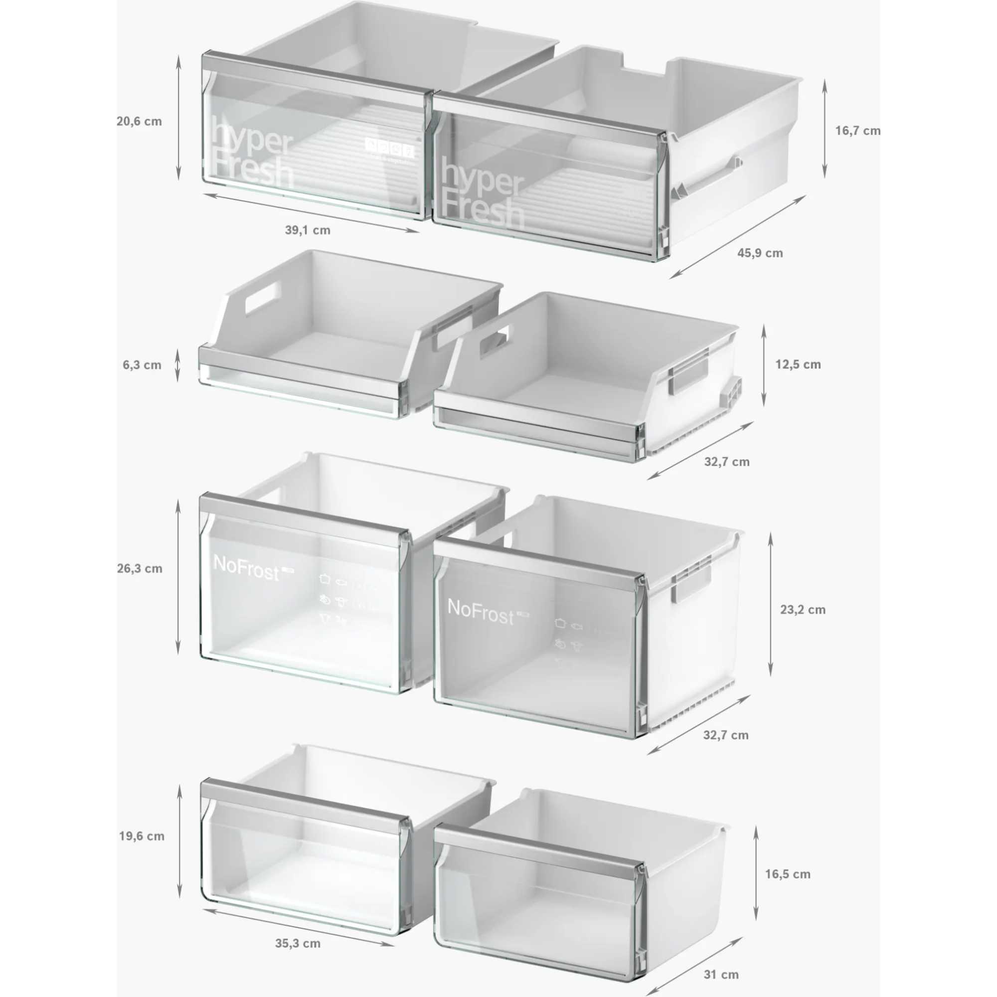 KF96DPXEA 574l Total noFrost Four Door Fridge Freezer
