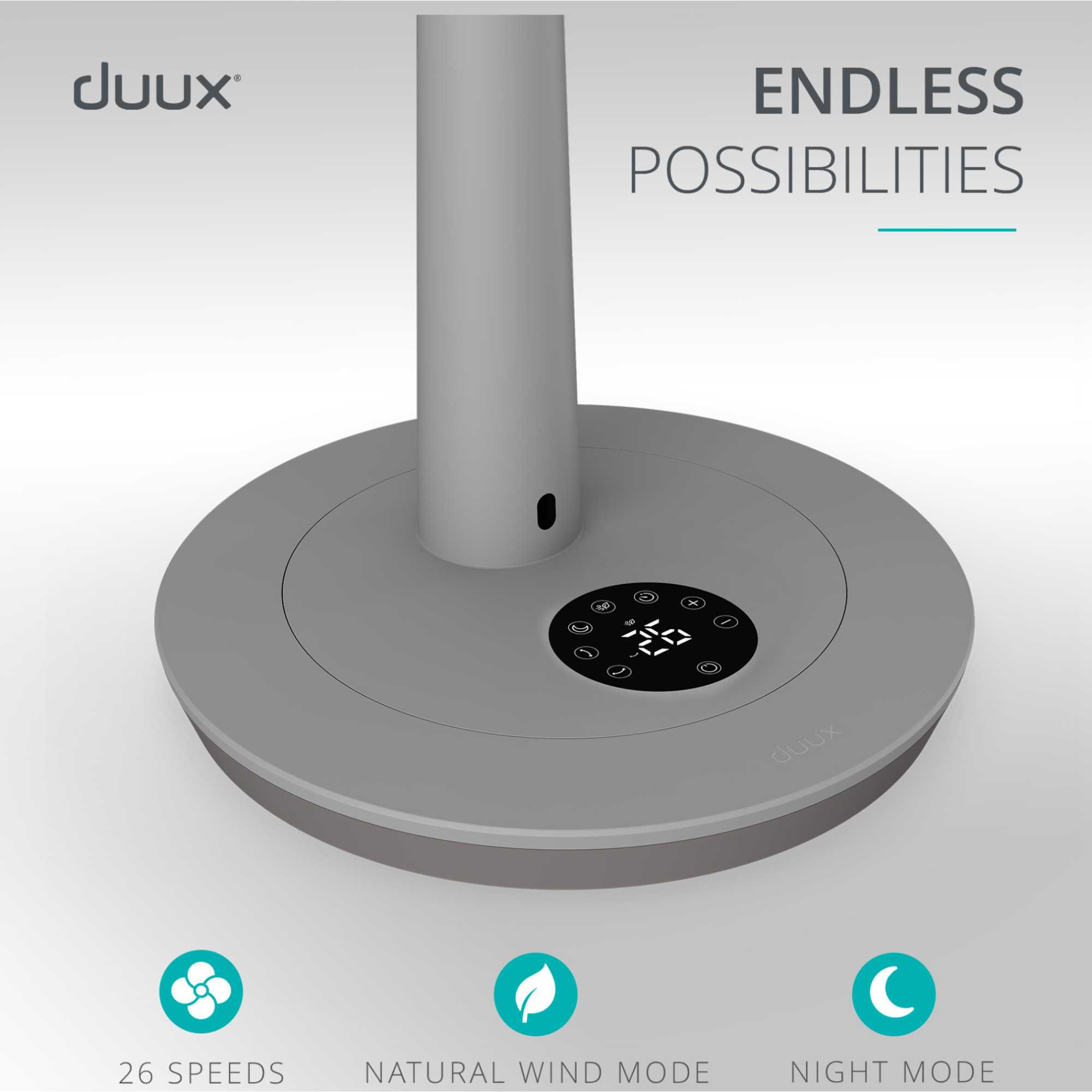 DXCF220UK Whisper Fan 3 - Grey