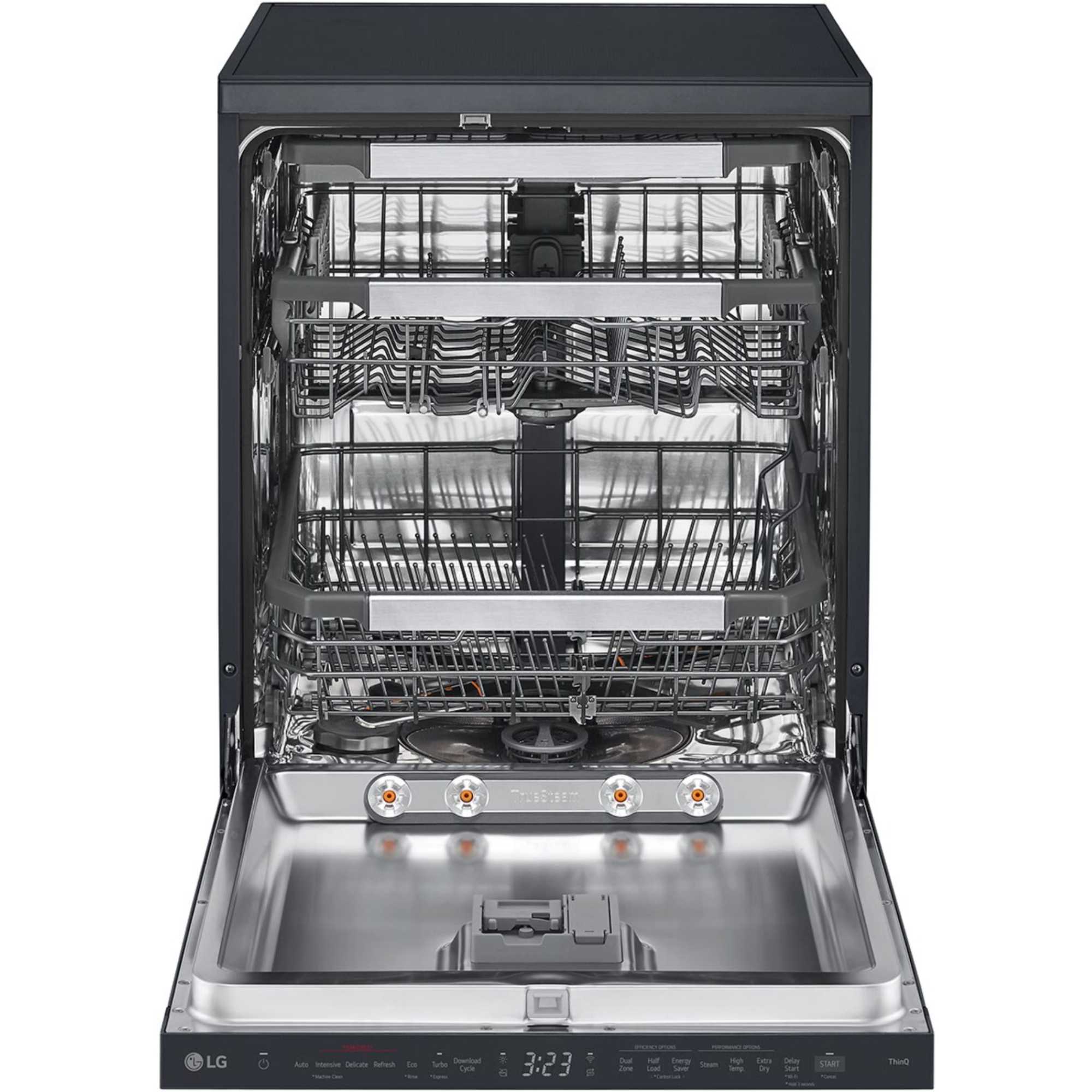 DF587HMS 14 Place Settings TrueSteam Dishwasher - Matte Black