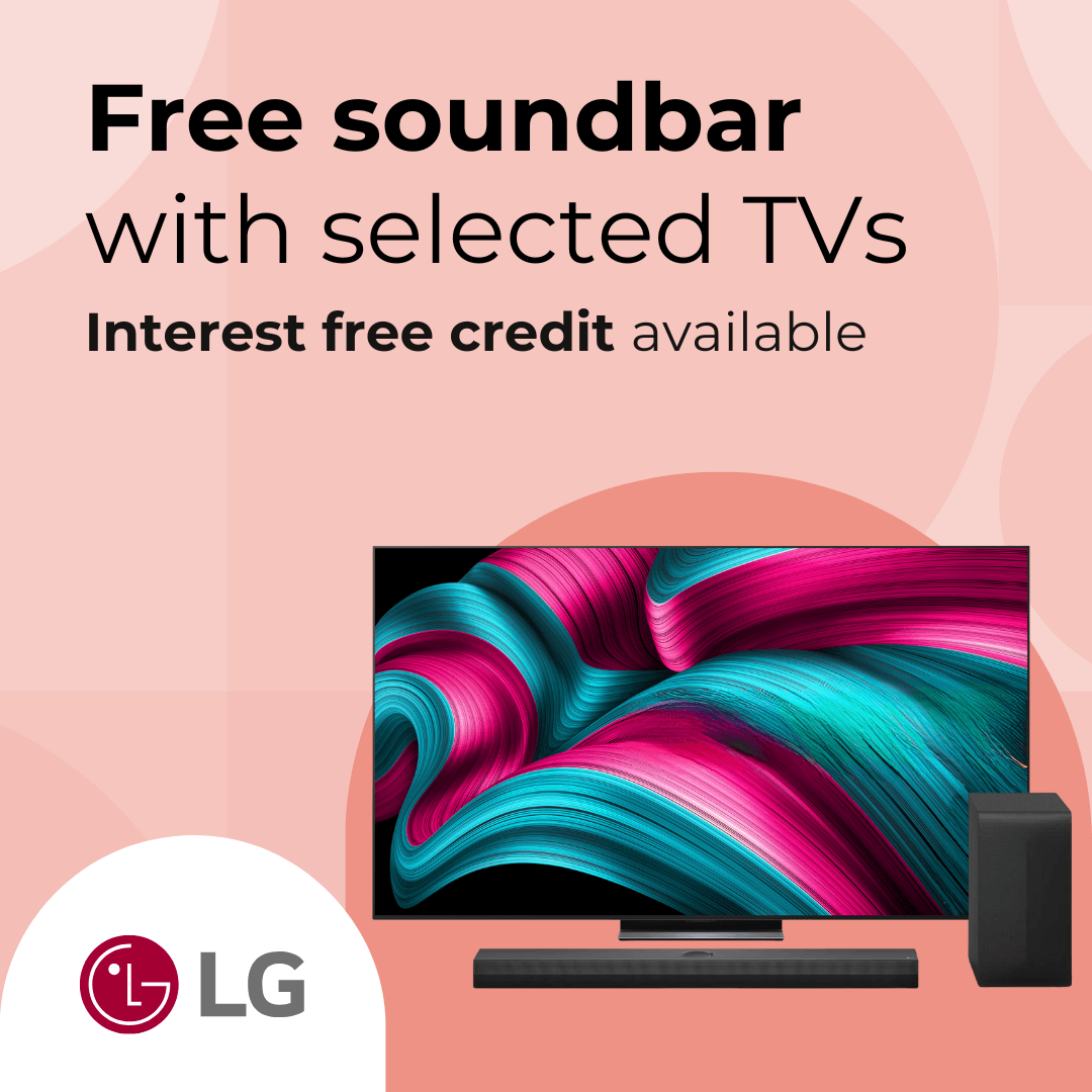 Free soundbar on selected LG TVs
