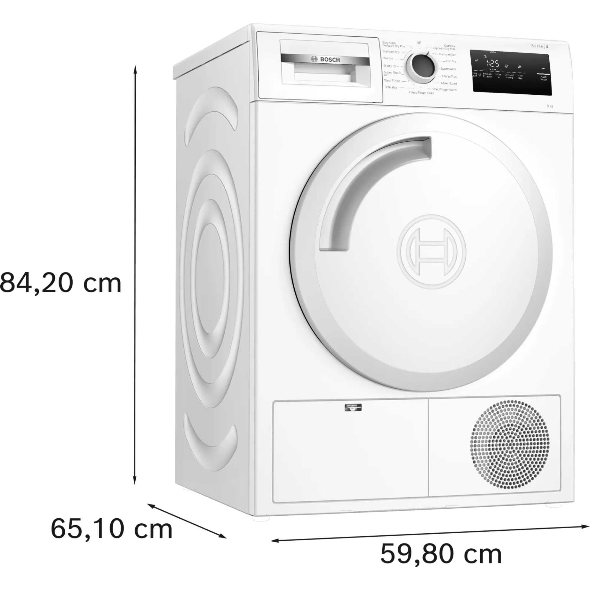 WTN83202GB Series 4 8kg Condenser Tumble Dryer - White