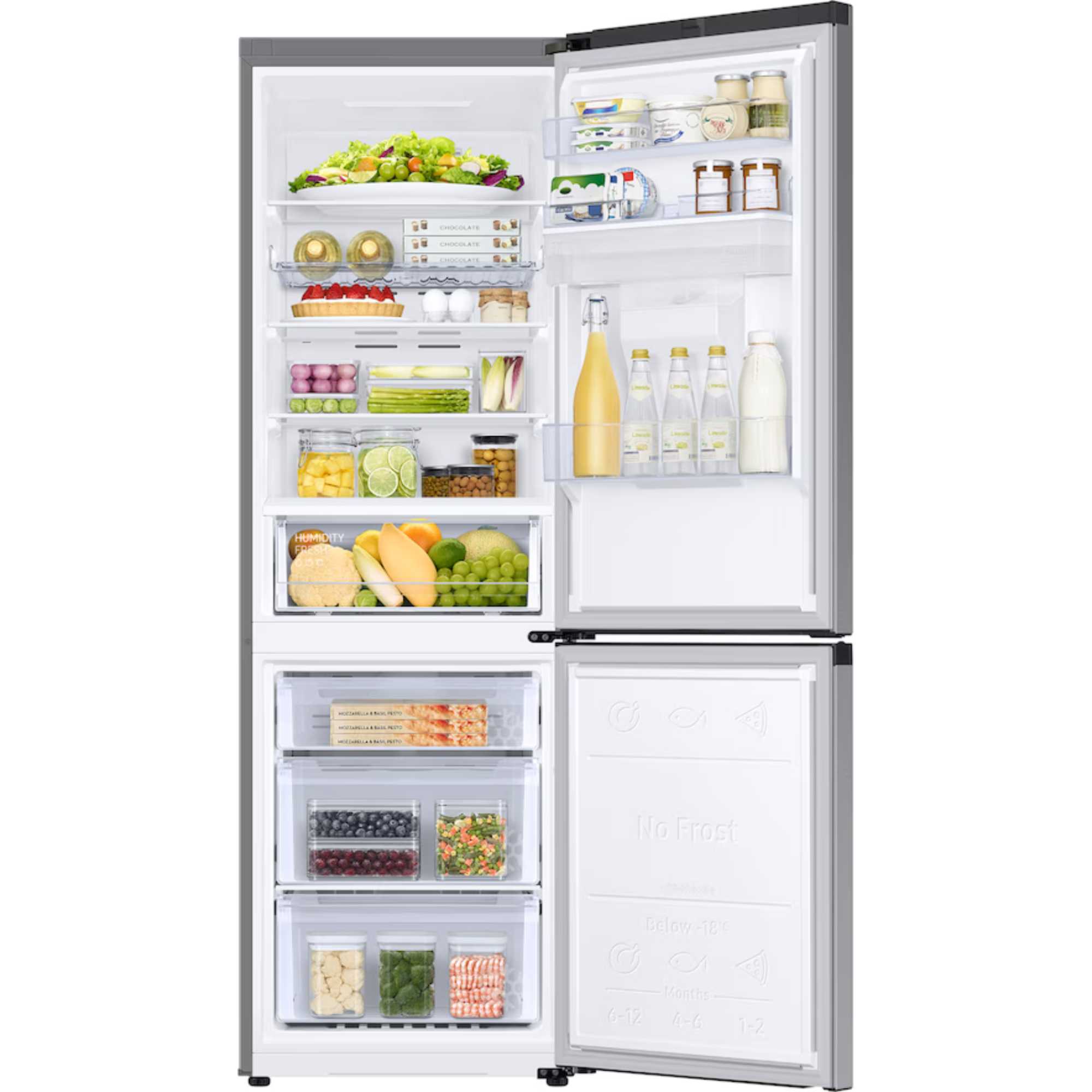 RB34C632ESAEU 341L SpaceMax Fridge Freezer - Silver