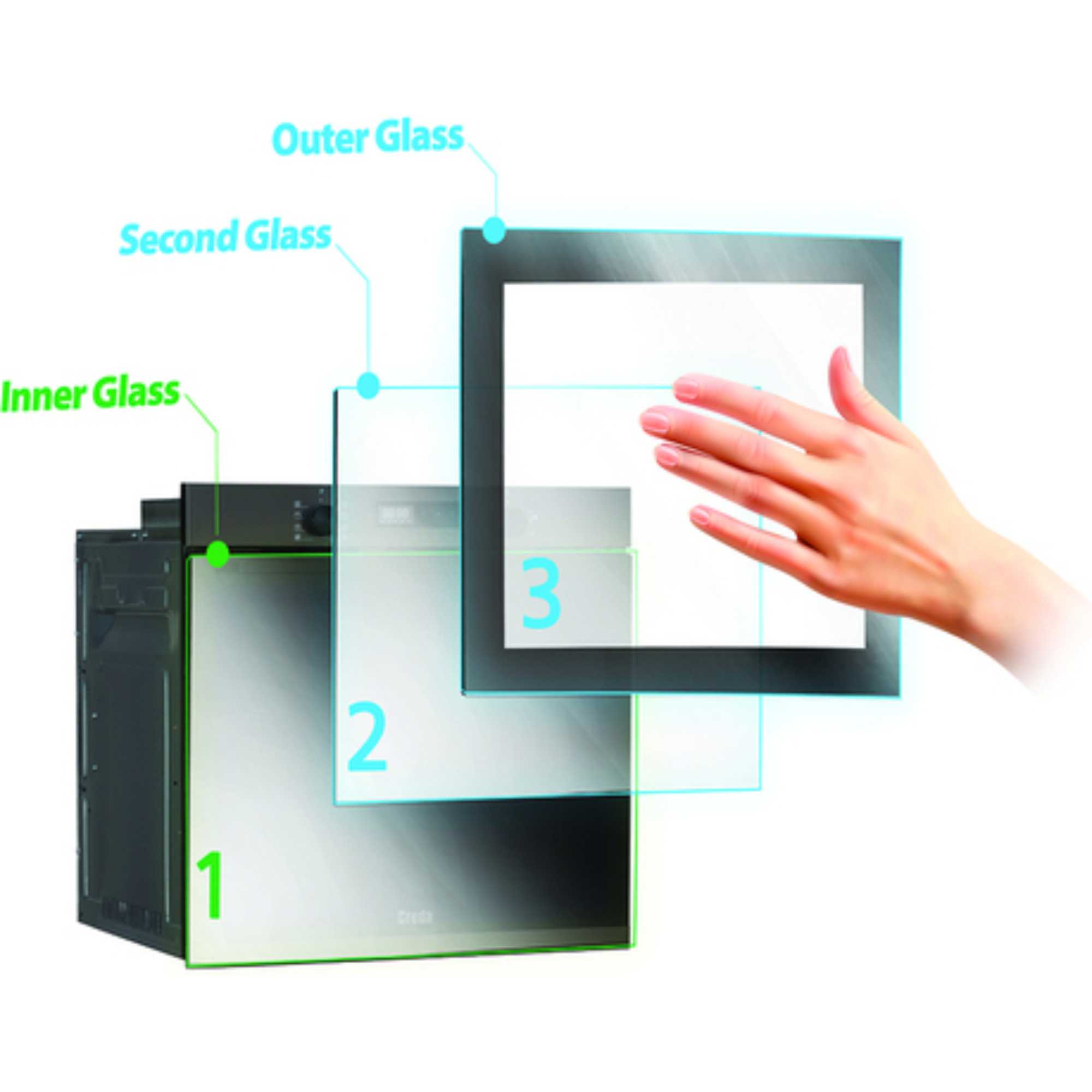 C80BISMFX 60cm 80l Multifunction Built-In Oven - Stainless Steel