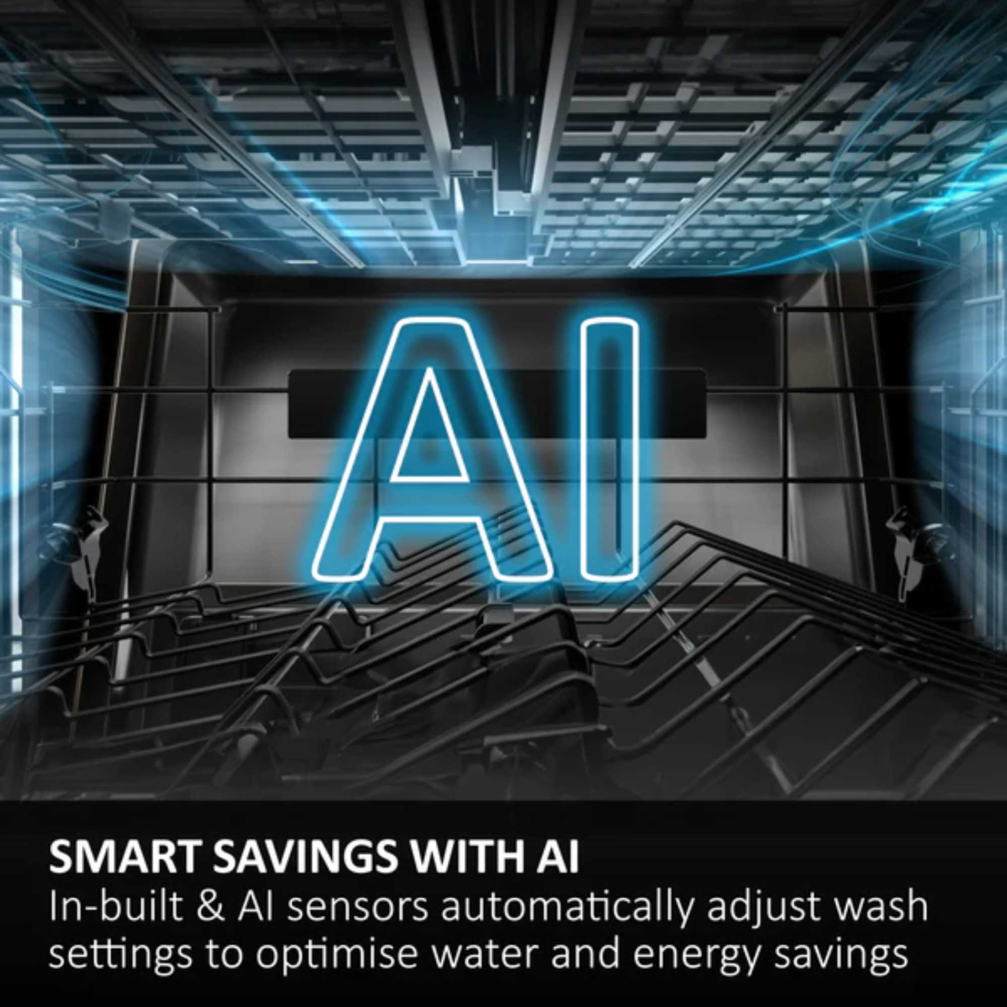 XI 6C4S3FSB-80 Integrated Dishwasher 16 Place Settings - Black