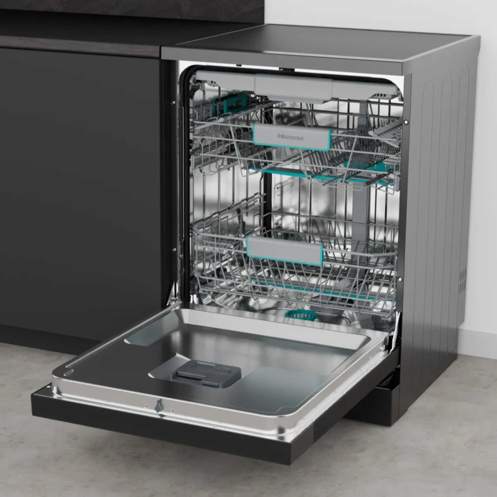 Hi6 Full-Sized Freestanding Dishwasher - HS663A90BXUK