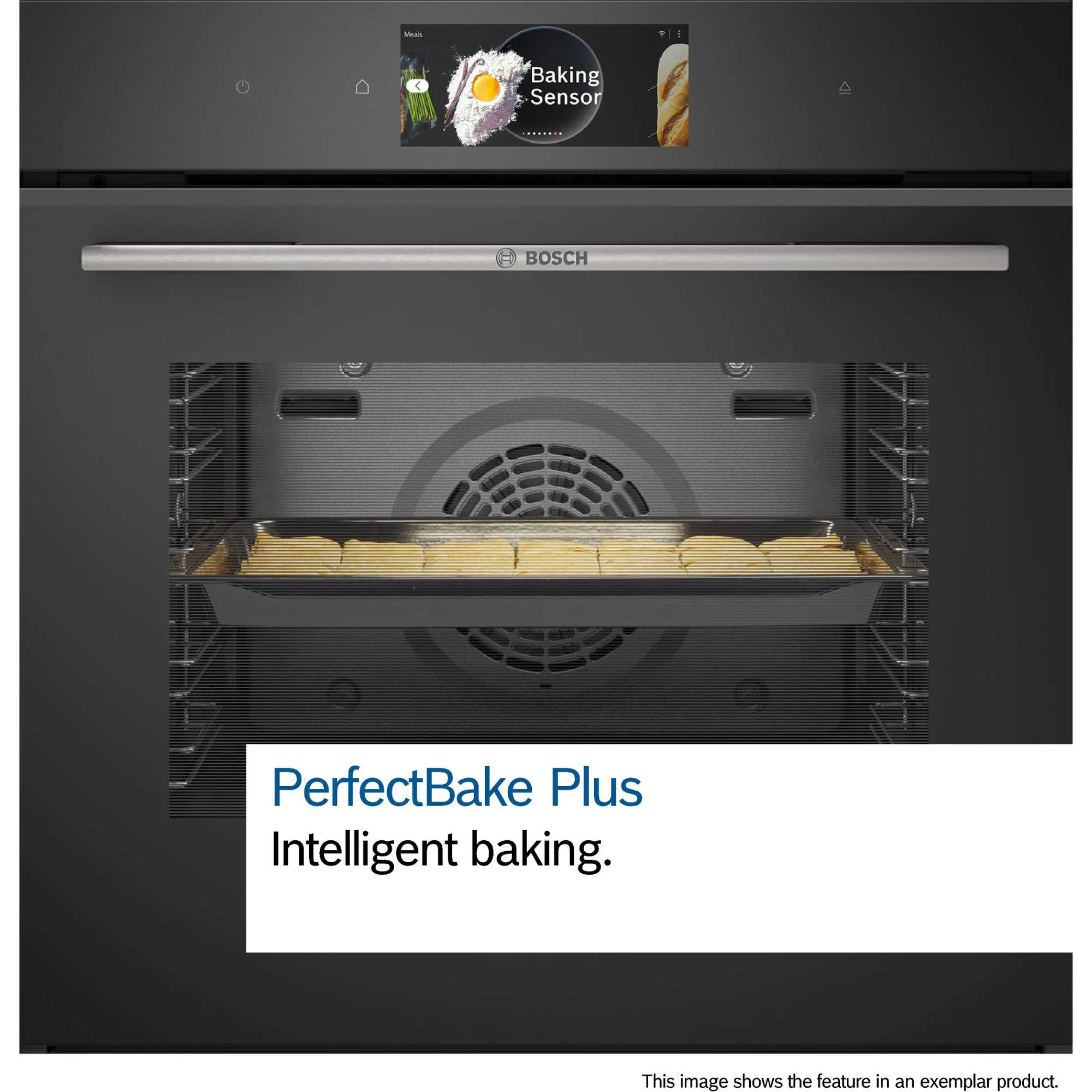 Series 8 HSG7584B1 Built-In Smart Single Oven with Steam Function - Black