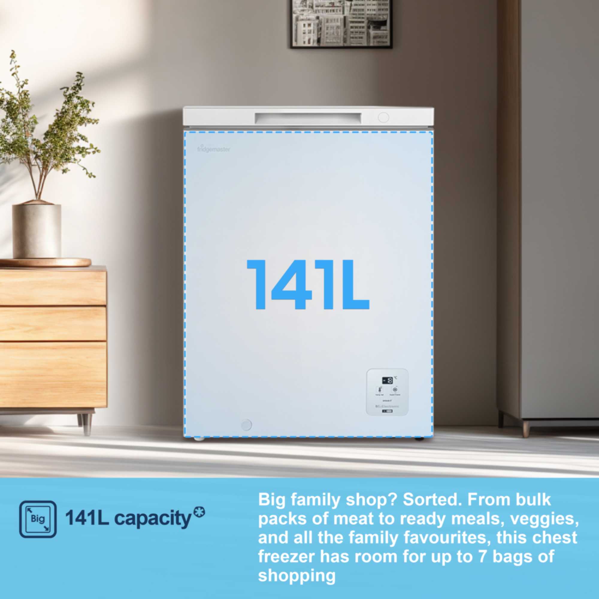 MCF145E 141L Chest Freezer