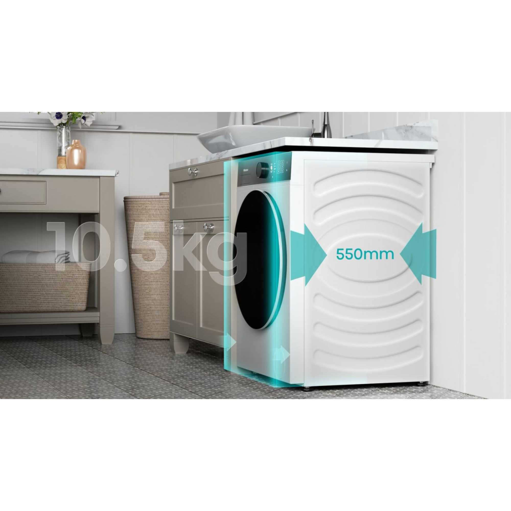5I Series 10.5kg 1400rpm Washing Machine - WF5I1045BWQ