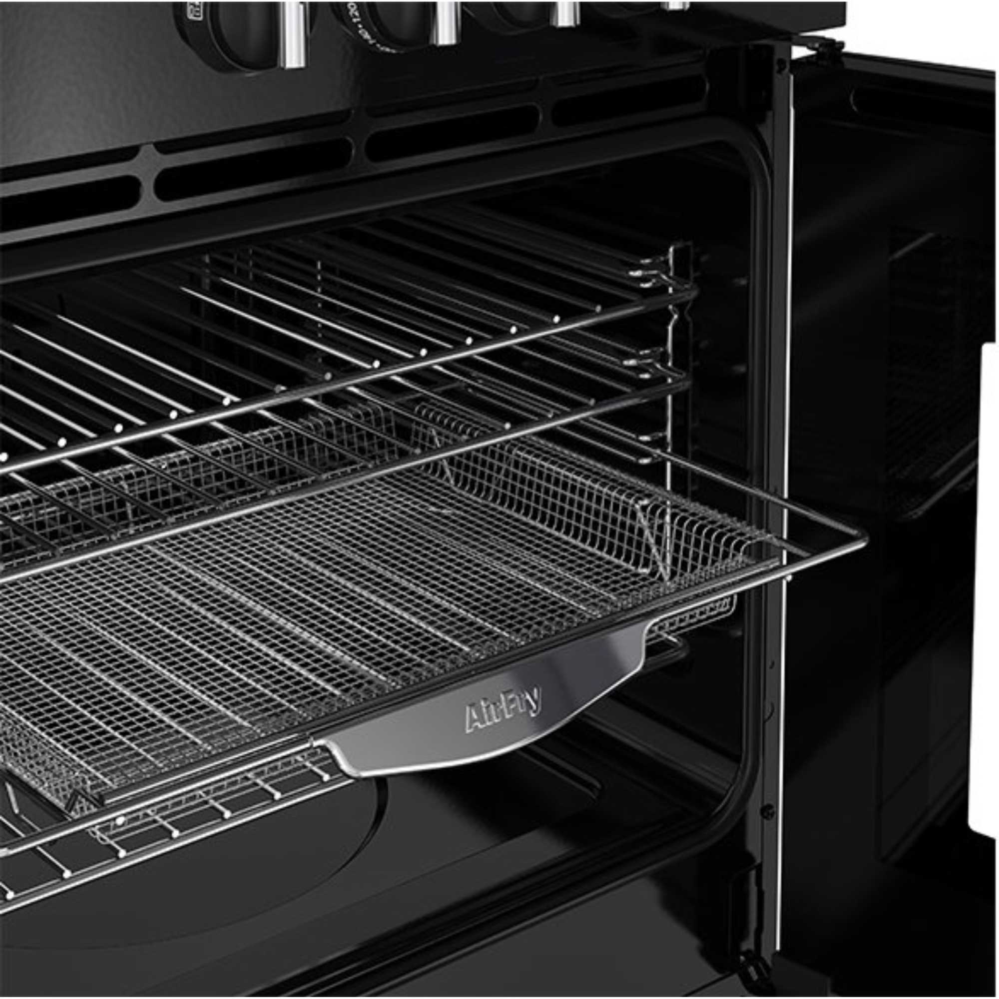 444411829 Farmhouse 100DF Dual Fuel Range Cooker - Black