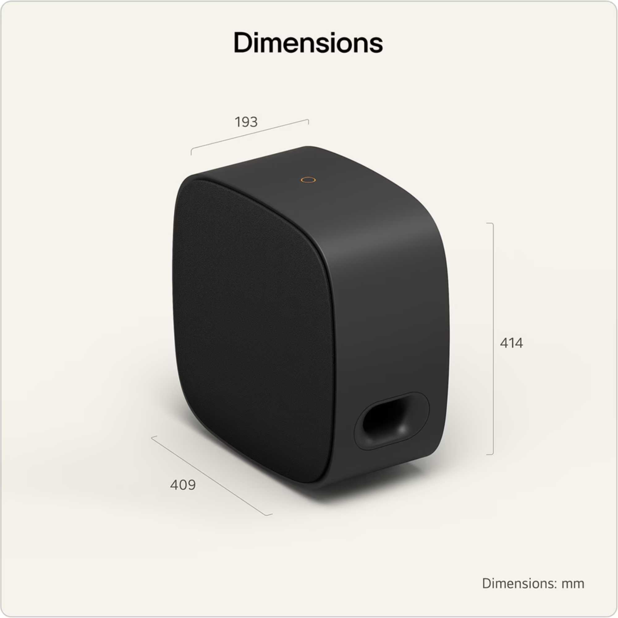 Sound Suite W7 Wireless Sub Woofer Dolby Atmos FlexConnect - Black