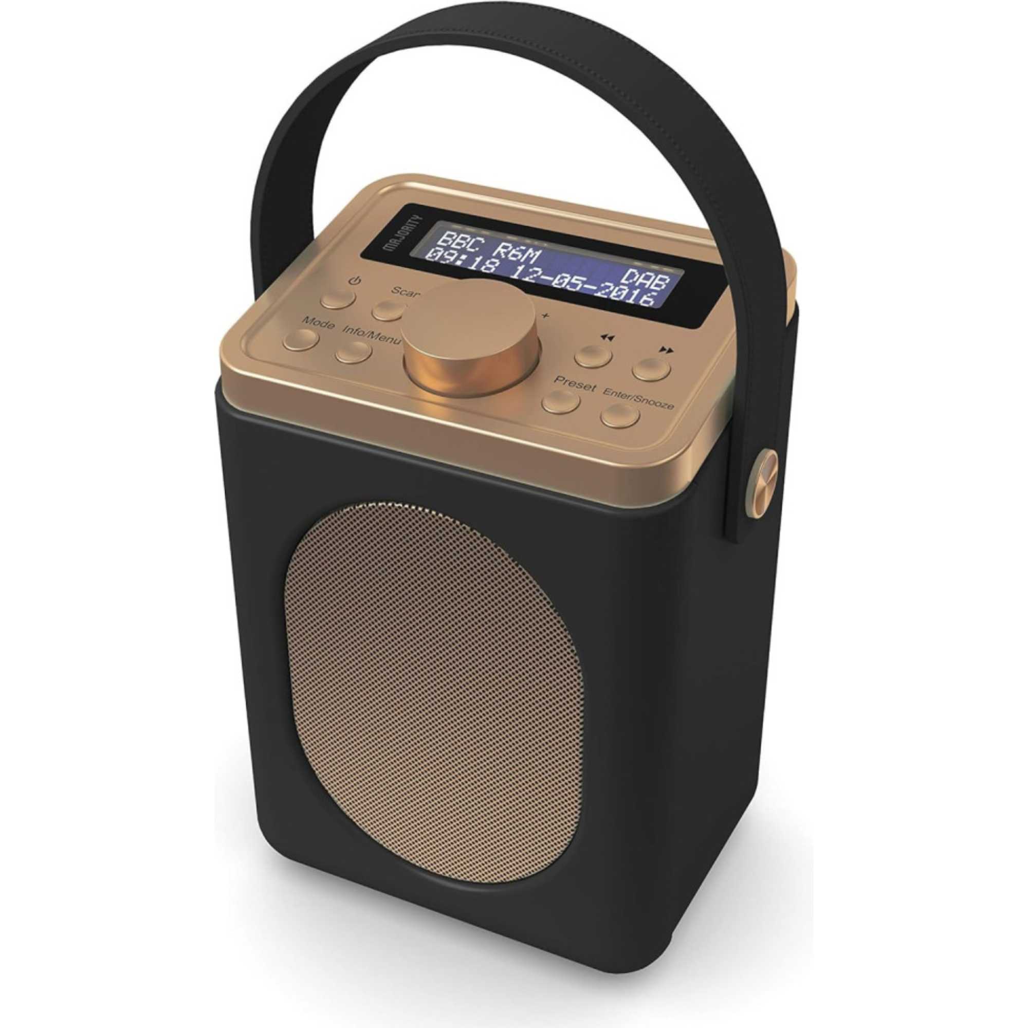 Little Shelford Dab Radio Portable Analog & Digital - Black