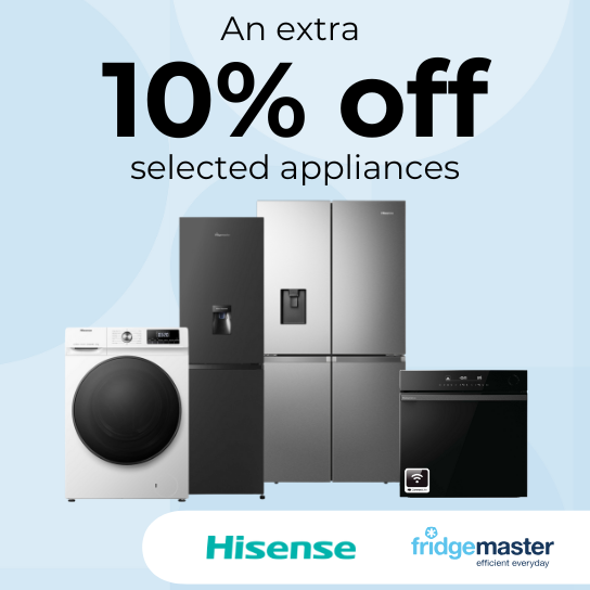 An extra 10% off selected appliances