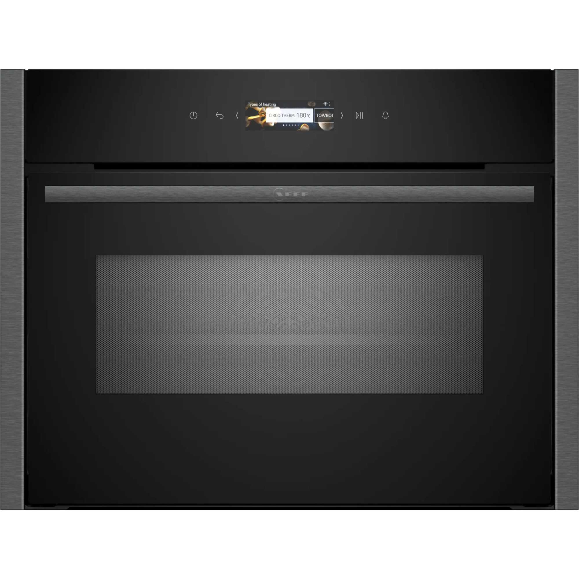 N 70 C24MR21G0B Built-In Compact Smart Single Oven with Microwave Function - Graphite Grey