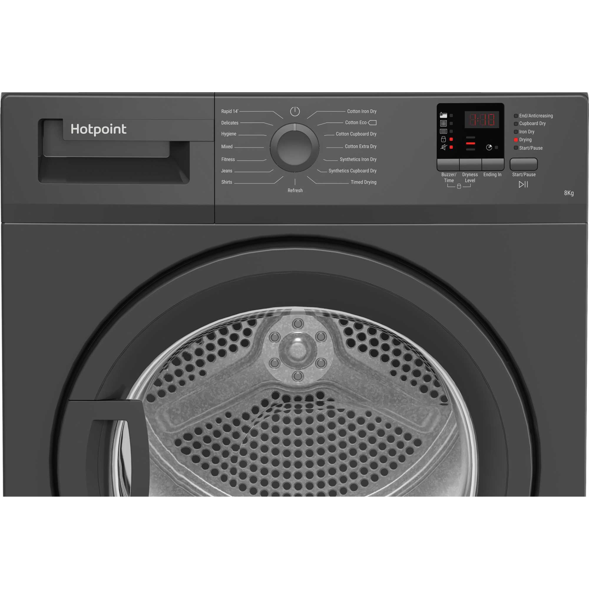 C HD C82 GGGD UK 8kg Condenser Tumble Dryer - Graphite