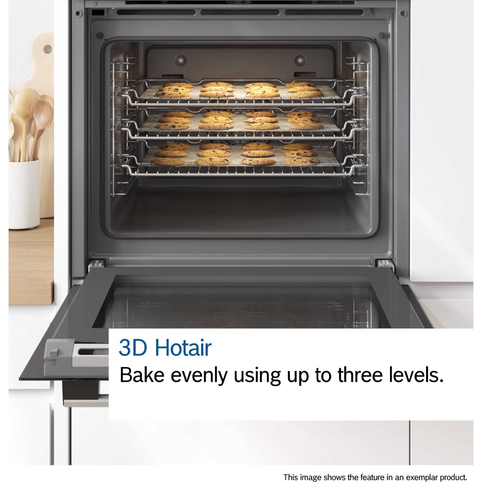 Series 4 HQA534BB3B Built-In Single Oven with Steam Function - Black