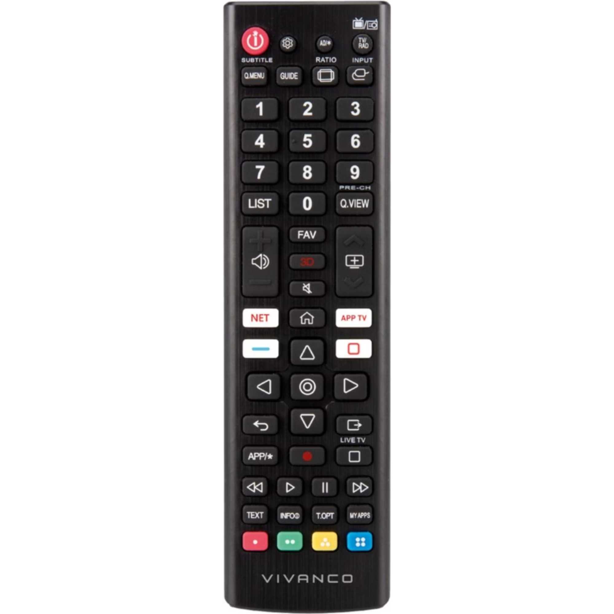 VVREMOTELGK Remote Control For LG TVs