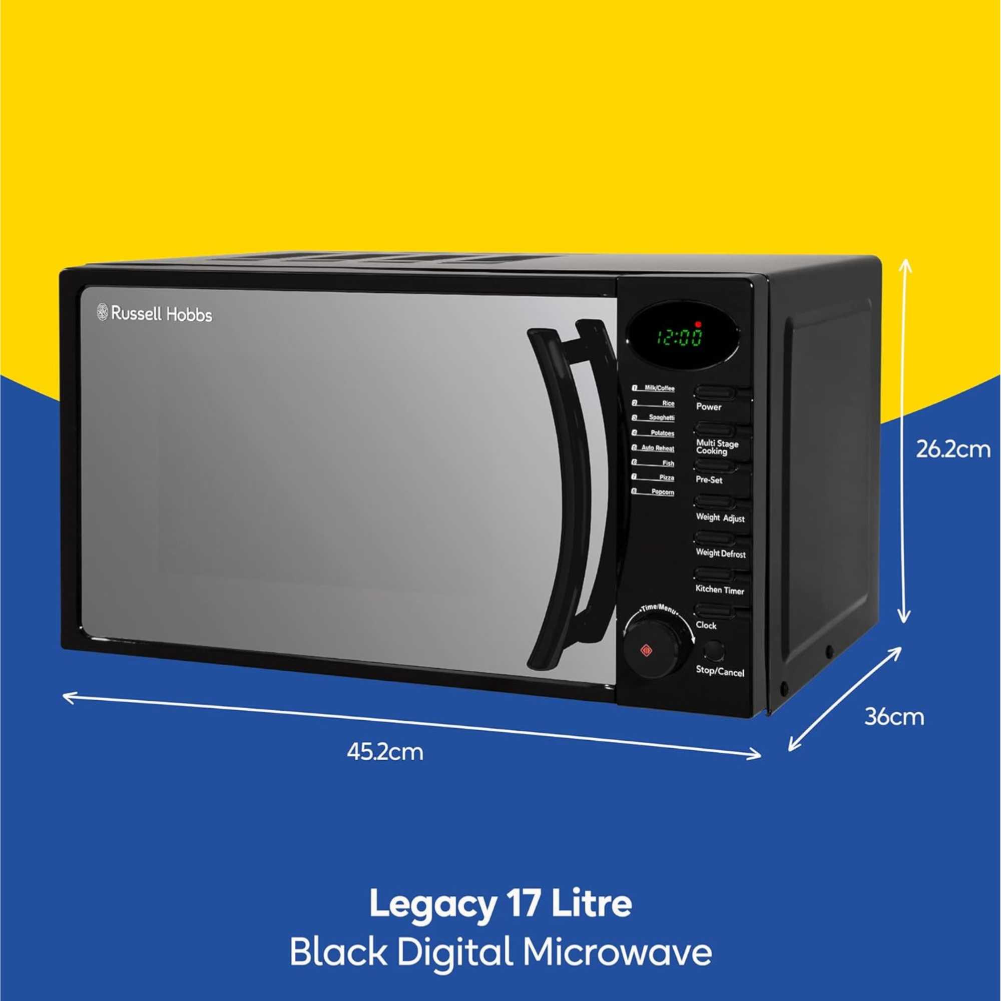 RHM1714B 17l 700W Solo Microwave - Black