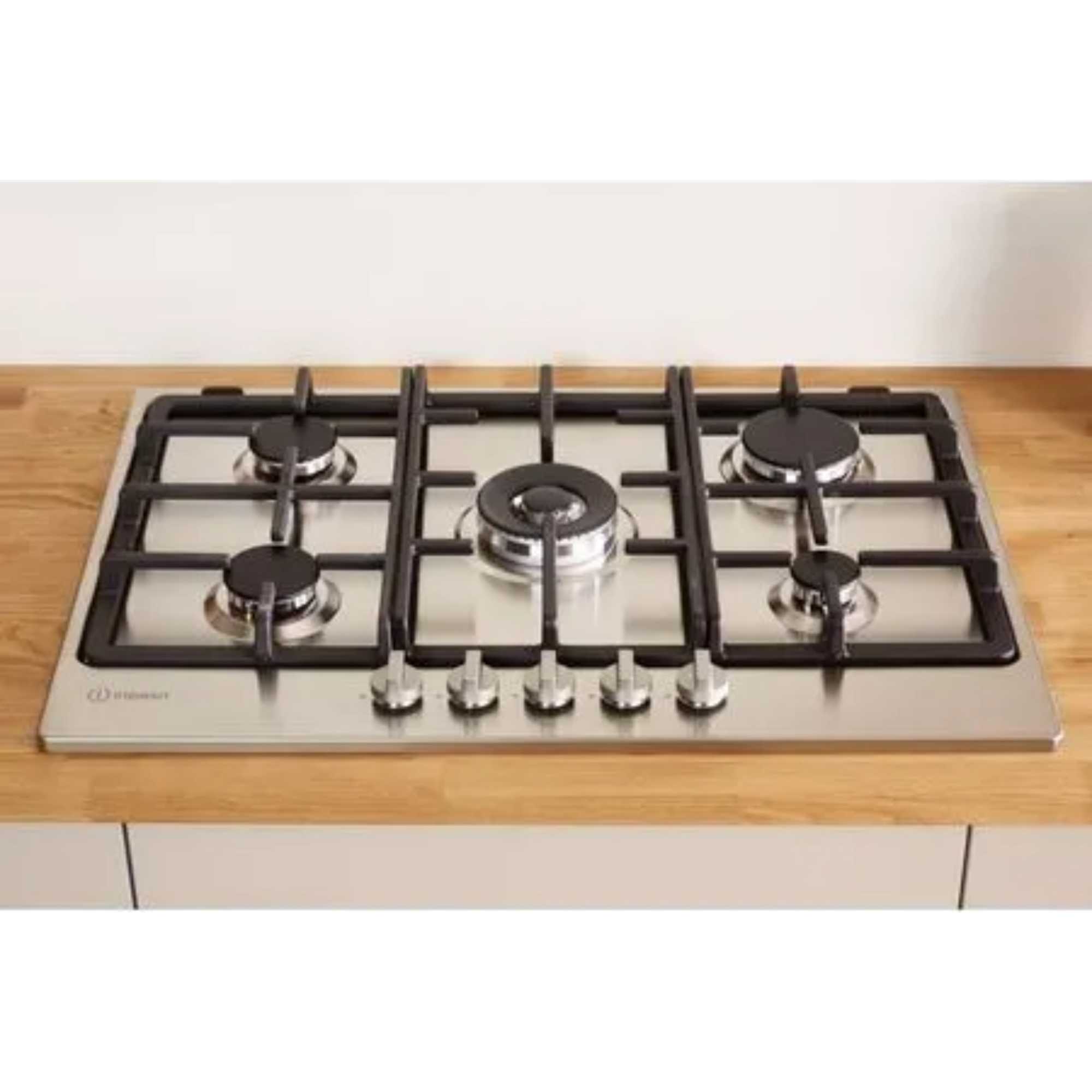 THP 751 W/IX/I 1 75cm Built-In 5 Burner Gas Hob - Stainless Steel