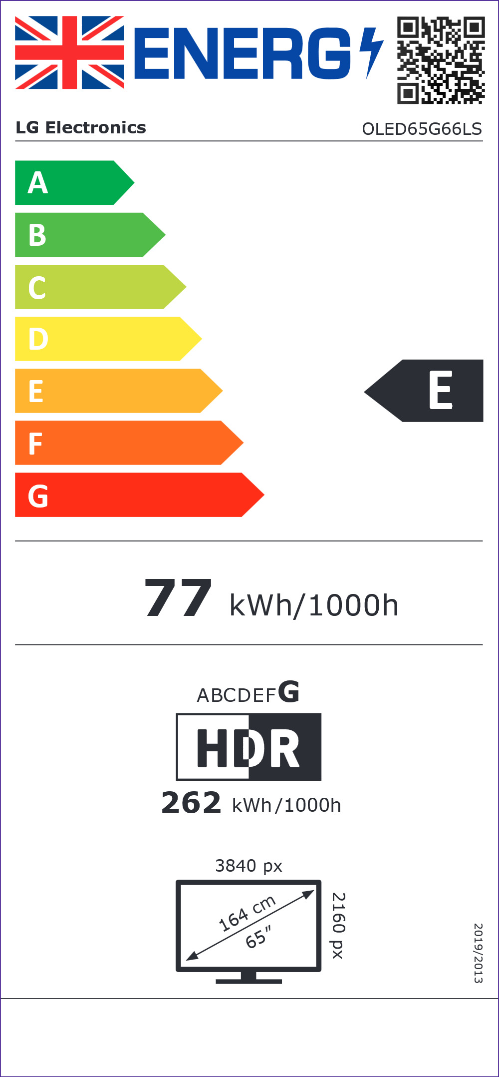 LG Evo AI G66 65" 4K Ultra Hd OLED 120Hz Smart TV