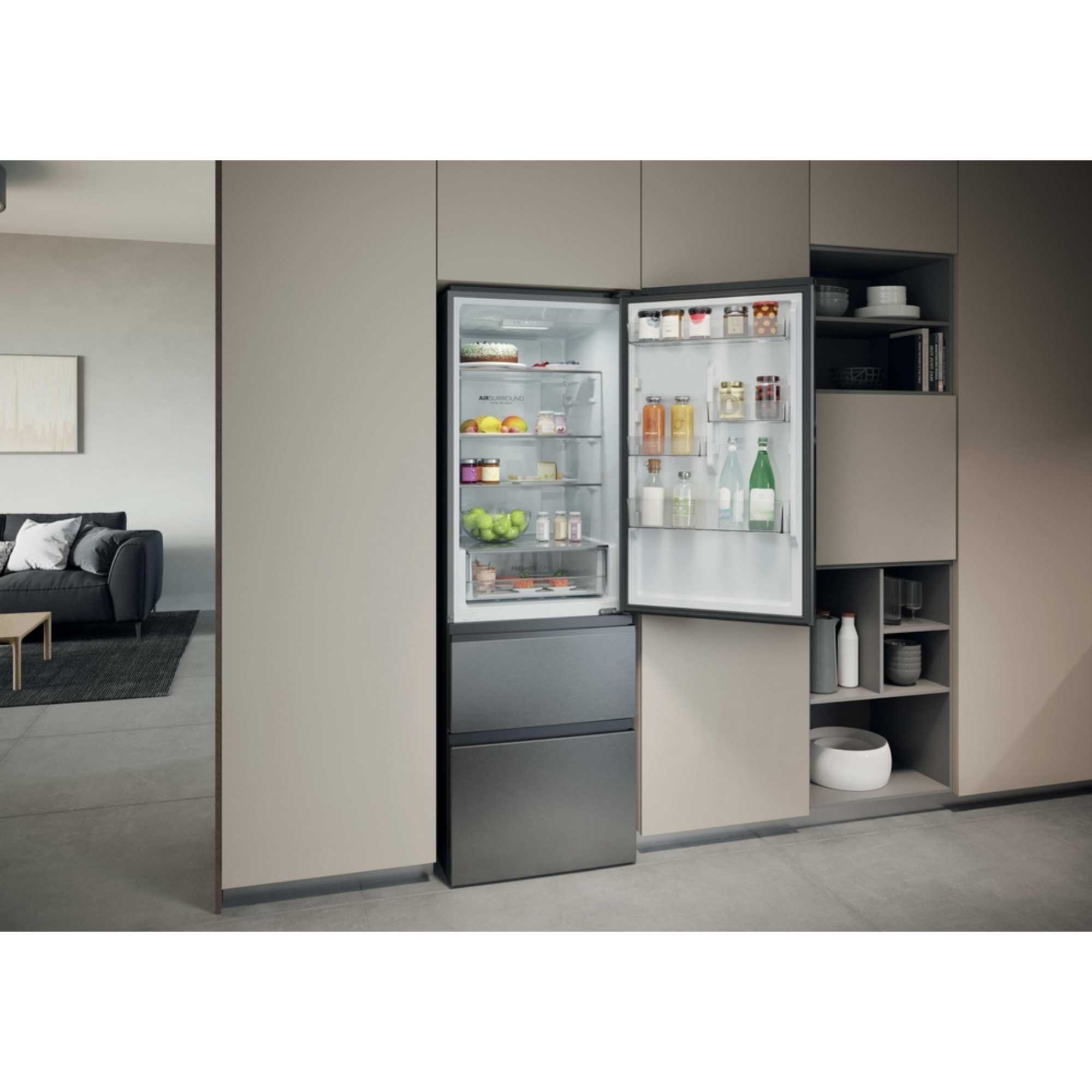 Fridge Freezer No Frost 60/40 - Silver - HTR3618DNMG