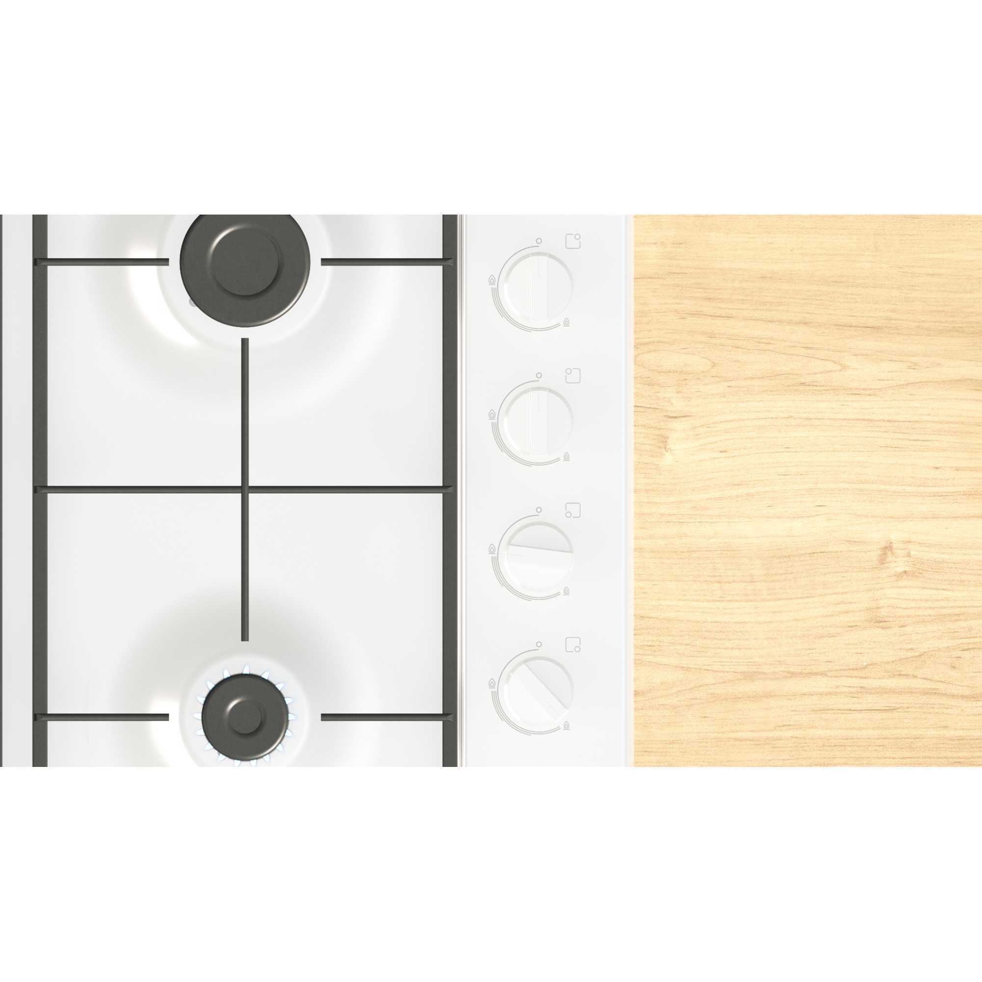 PBP6B2K60 Series 2 60cm Gas 4 Burner Hob - White