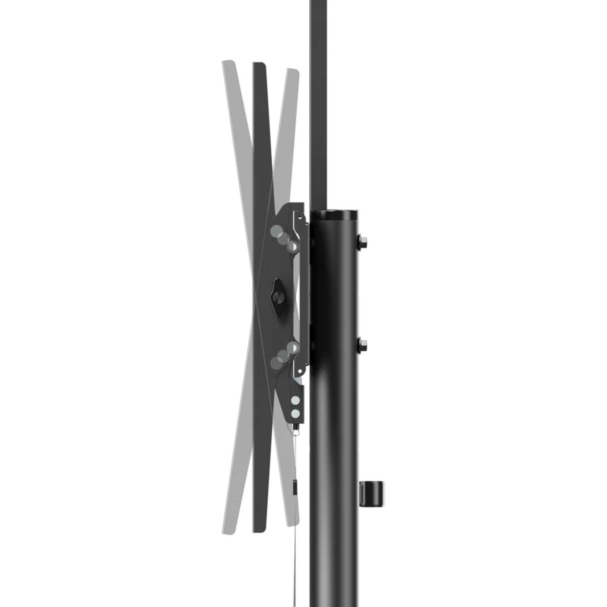 APTC6100 PRO Height Adjustable Mobile TV Cart - For TVs 37 70 and 70kg