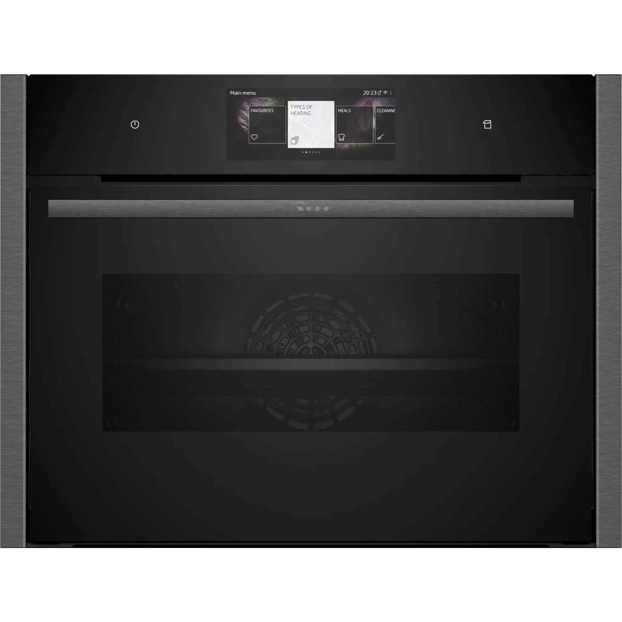 N 90 C24FT53G0B Built-In Compact Smart Single Oven with Steam Function - Graphite Grey