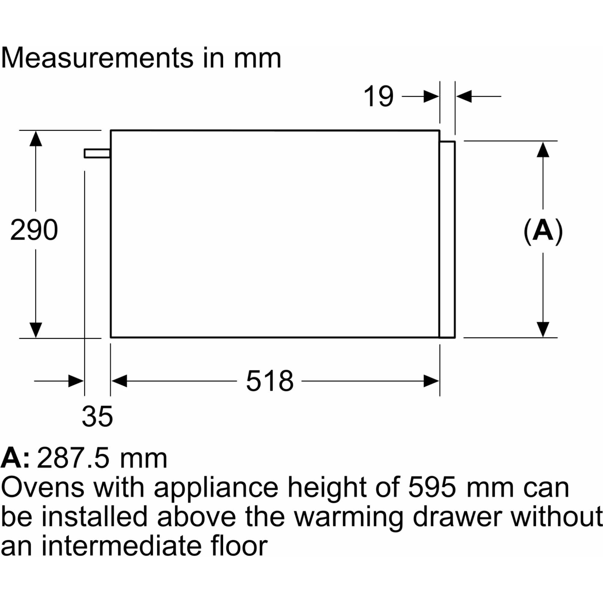 N34HA11N1B N 70 60cm Built-In Warming Drawer - Stainless Steel