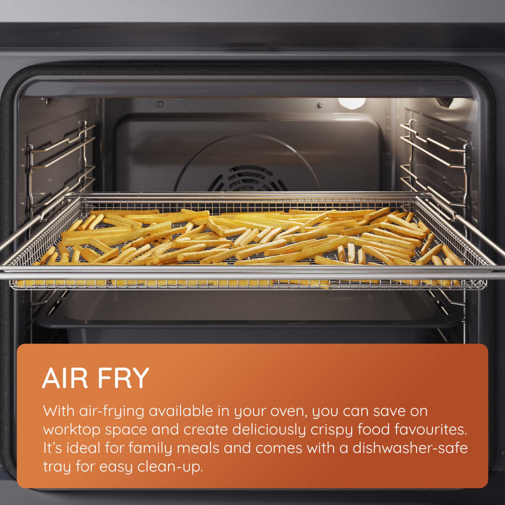 HOI68PT1SBUK Class 6 Electric Single Fan Oven with Air Fry - Black