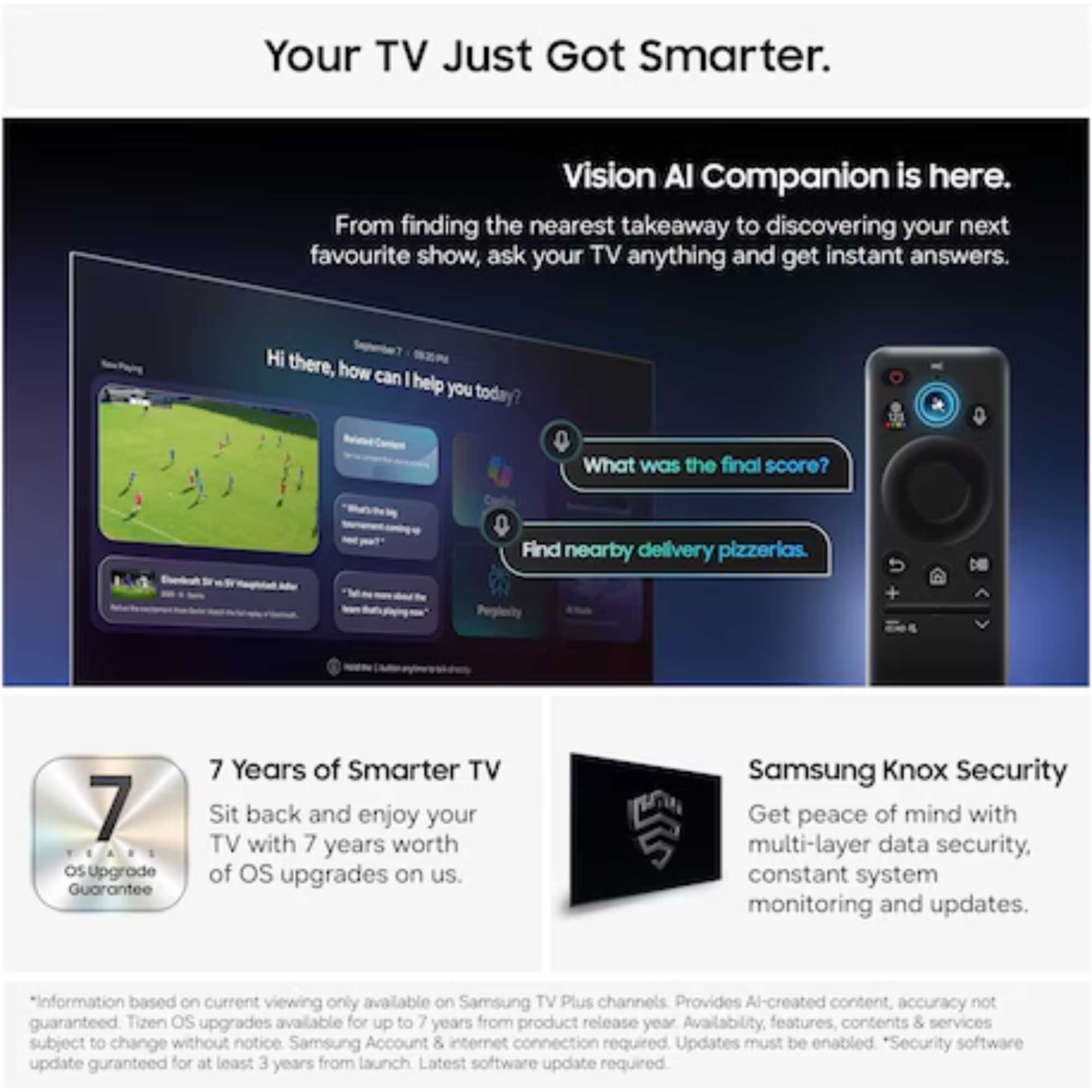 S85H 48" 4K Ultra HD OLED Vision AI Smart TV - QE48S85H