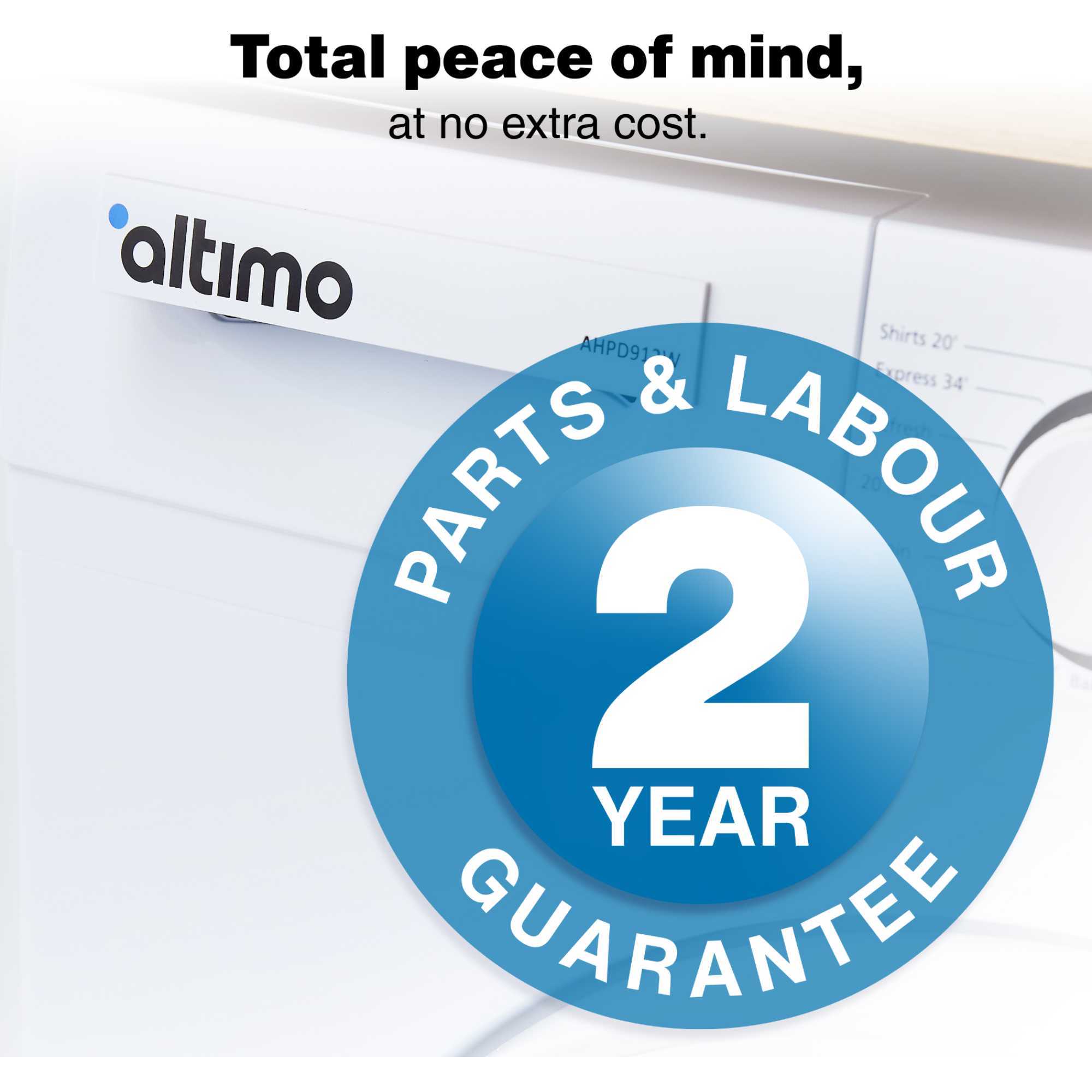 AHPD912W 9kg Heat Pump Tumble Dryer - White