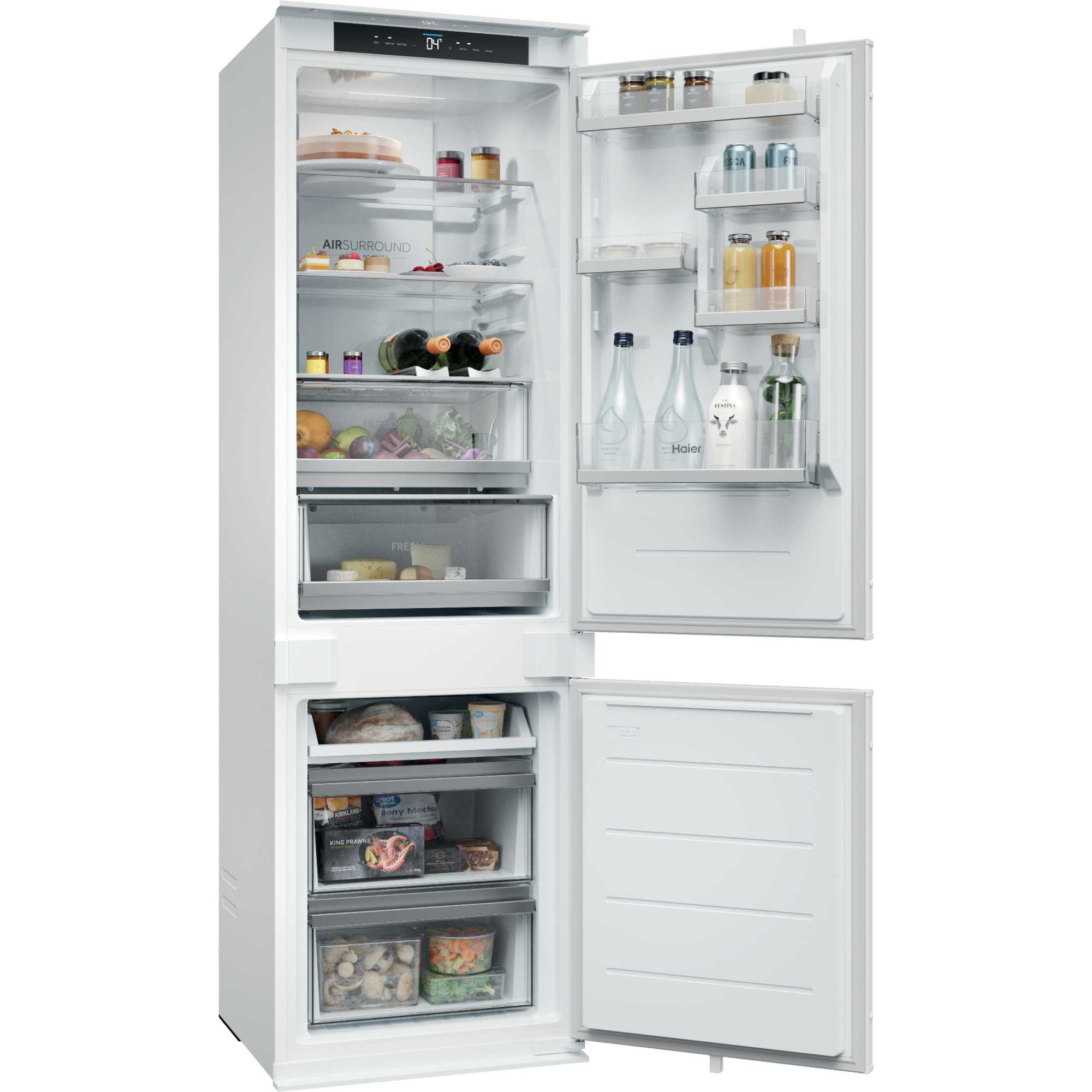 ID Titanium 2 Built-In Fridge Freezer 70/30 Total No Frost - White - HBQW5518EK