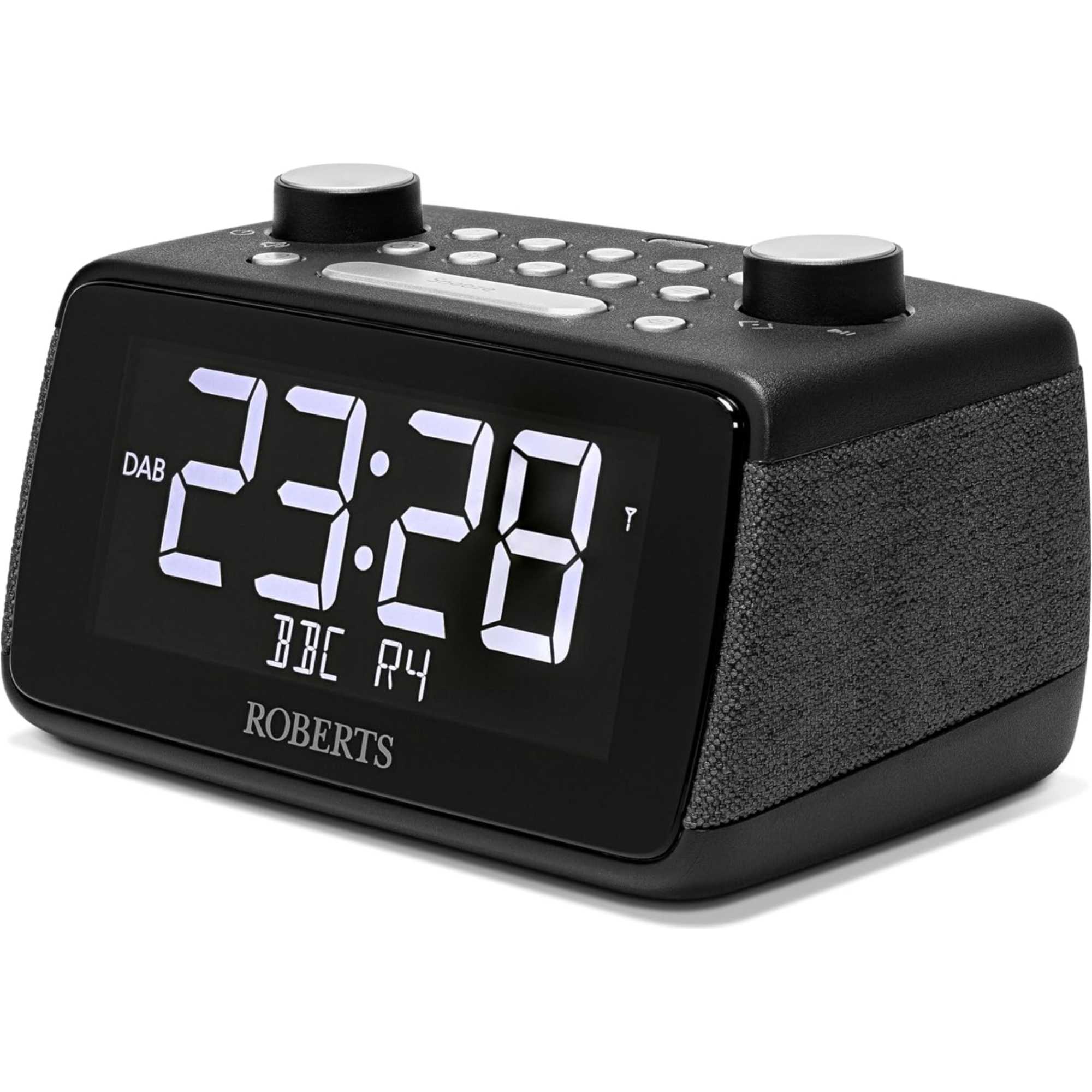 Ortus 4 FM/DAB/DAB+ Digital Clock Radio with Bluetooth - Black