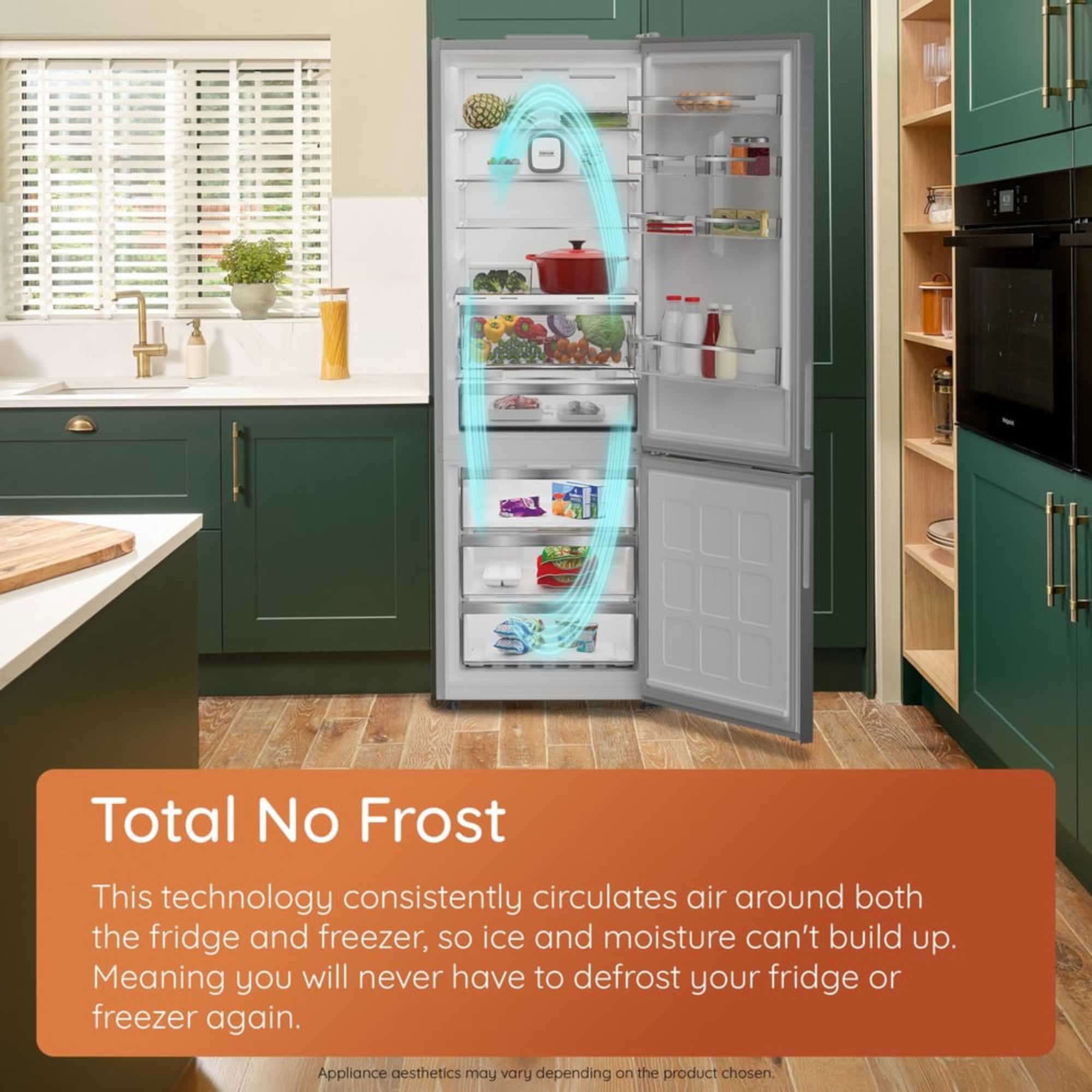 American Style Fridge Freezer 60/40 Dual No Frost - Inox - HPGF 6544 X4UK