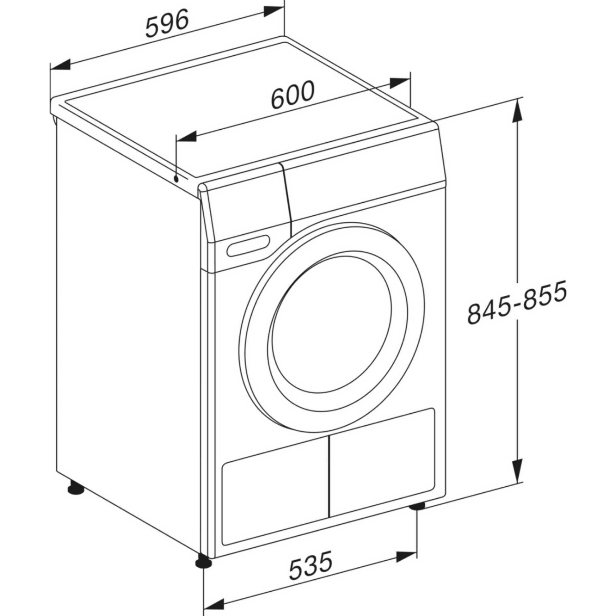 8kg Heat Pump Tumble Dryer - TEC645WP