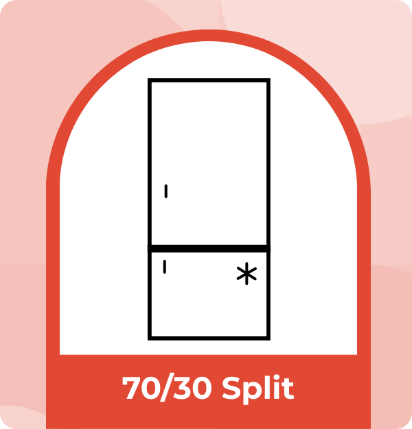 70/30 fridge freezer split
