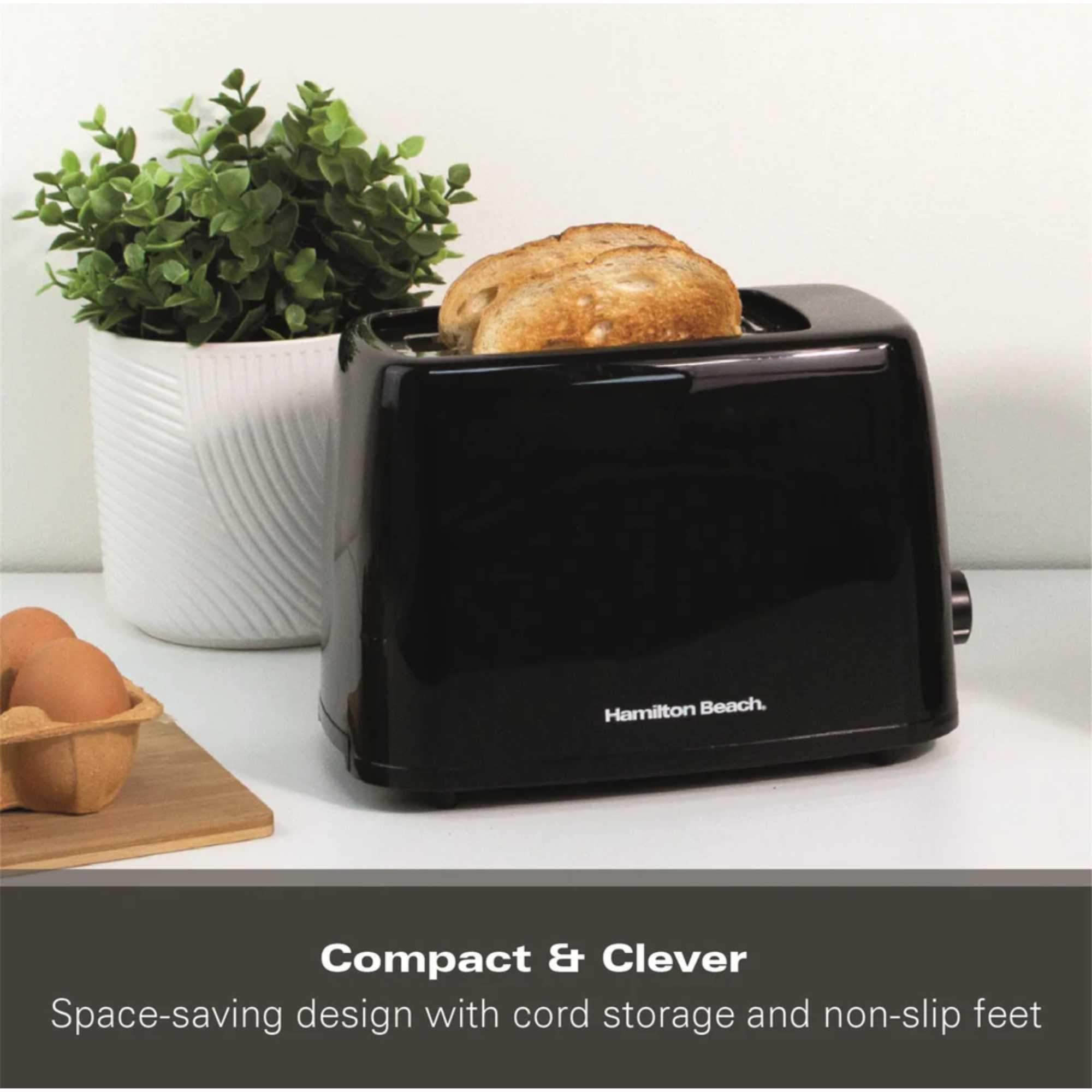 HB1116B Essential 2 Slice Toaster - Black