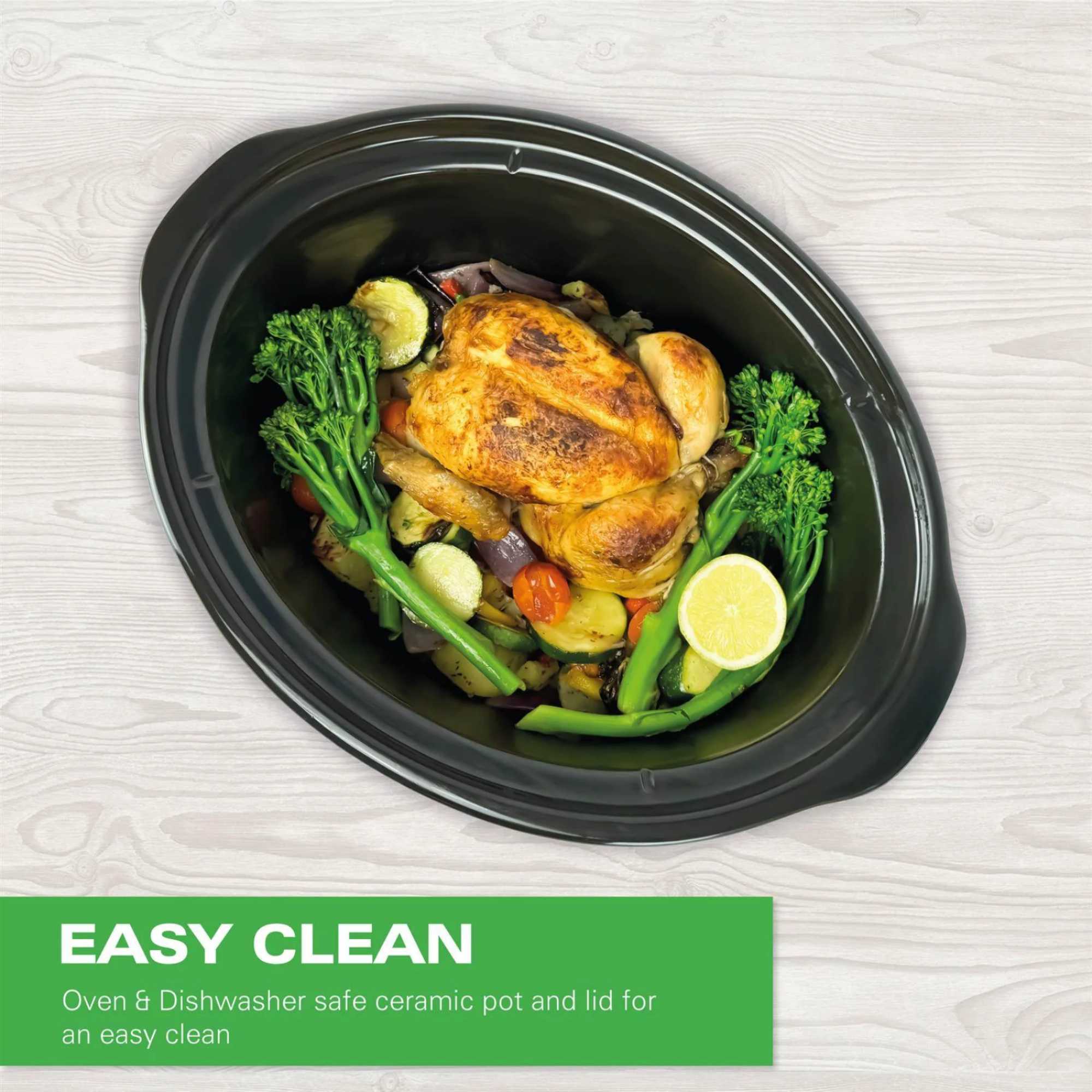 HBSC070B The Family Favourite 6.5L Slow Cooker - Black